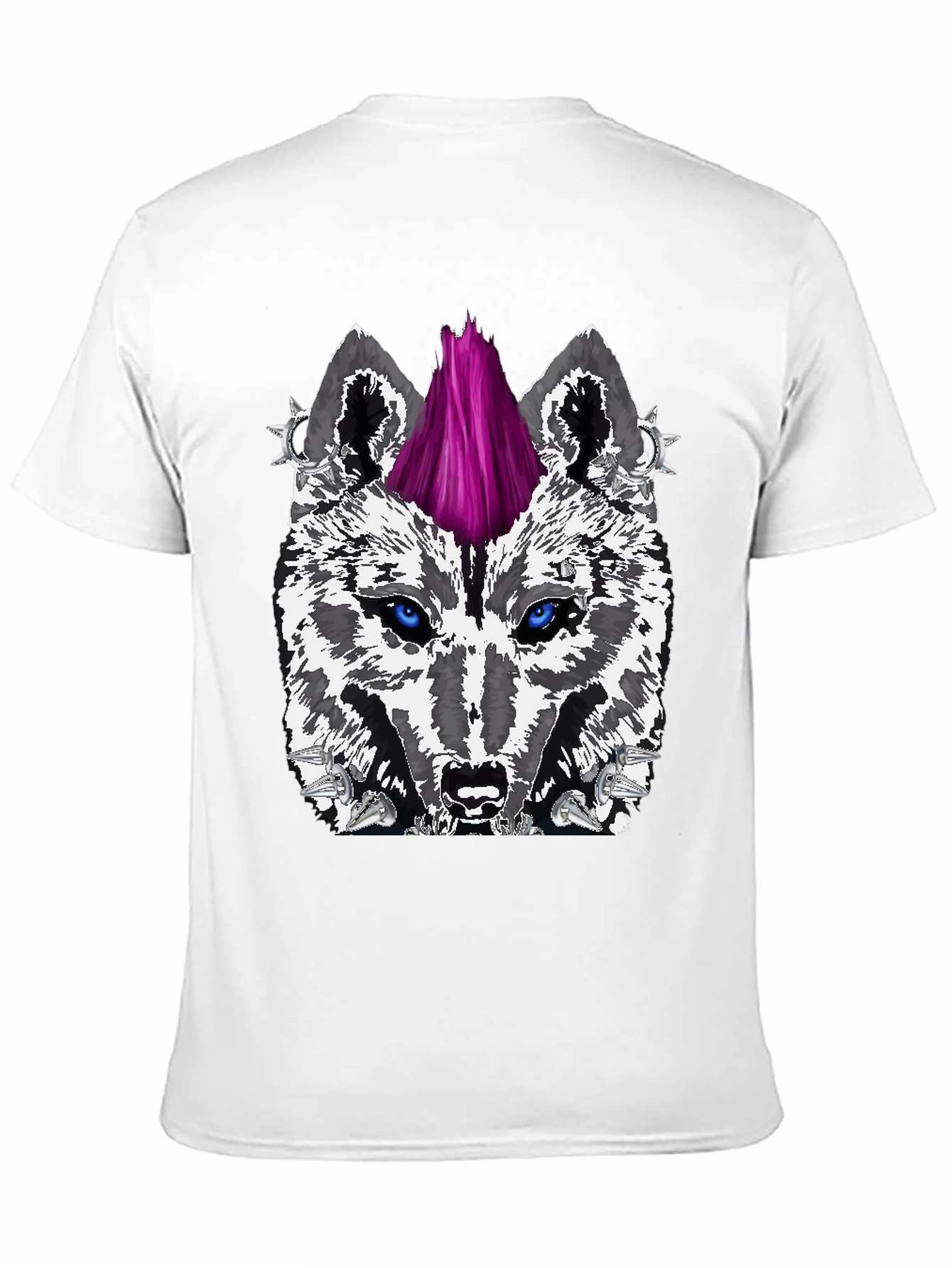 Wolf Punk Graphic Tee - Black