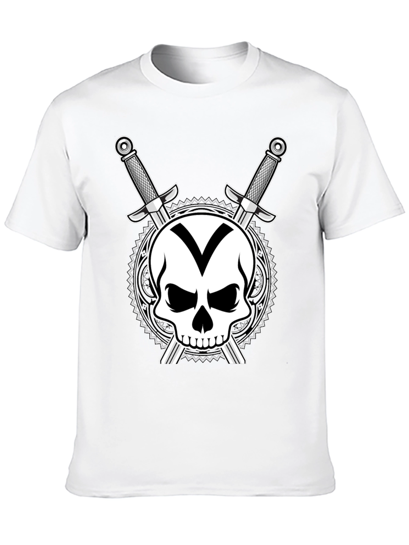 Skull & Swords Graphic T-Shirt - Black