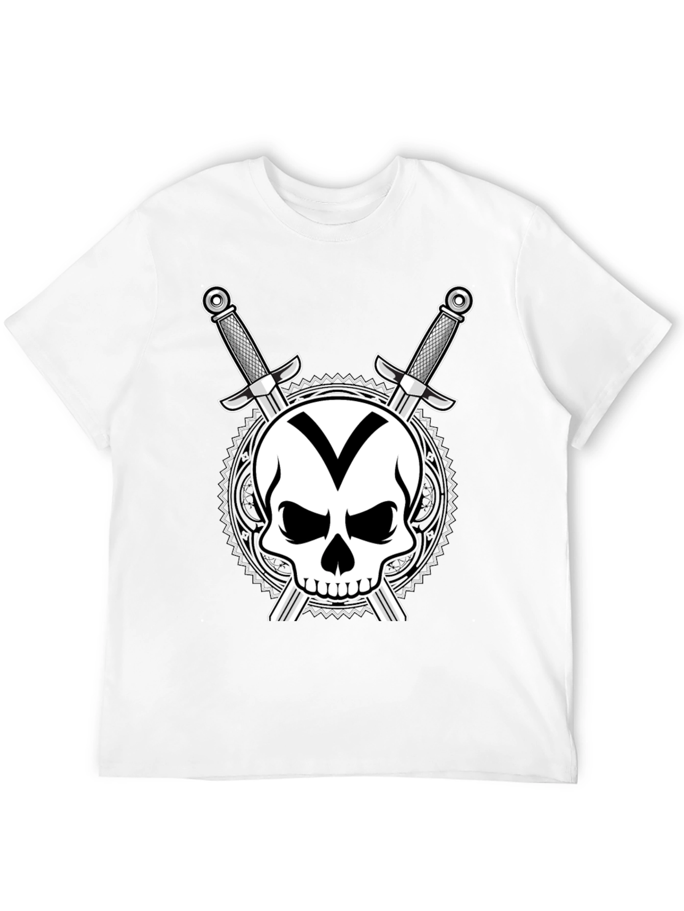 Skull & Swords Graphic T-Shirt - Black