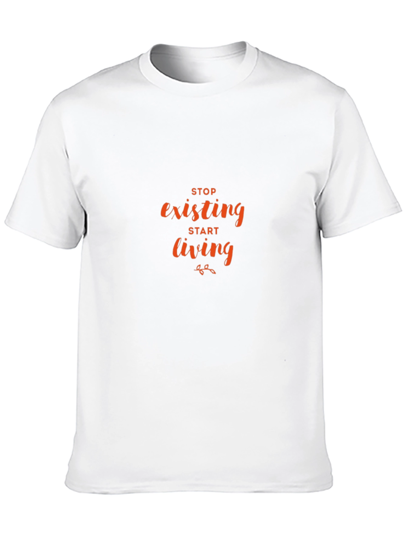 Stop Existing Start Living Black T-Shirt