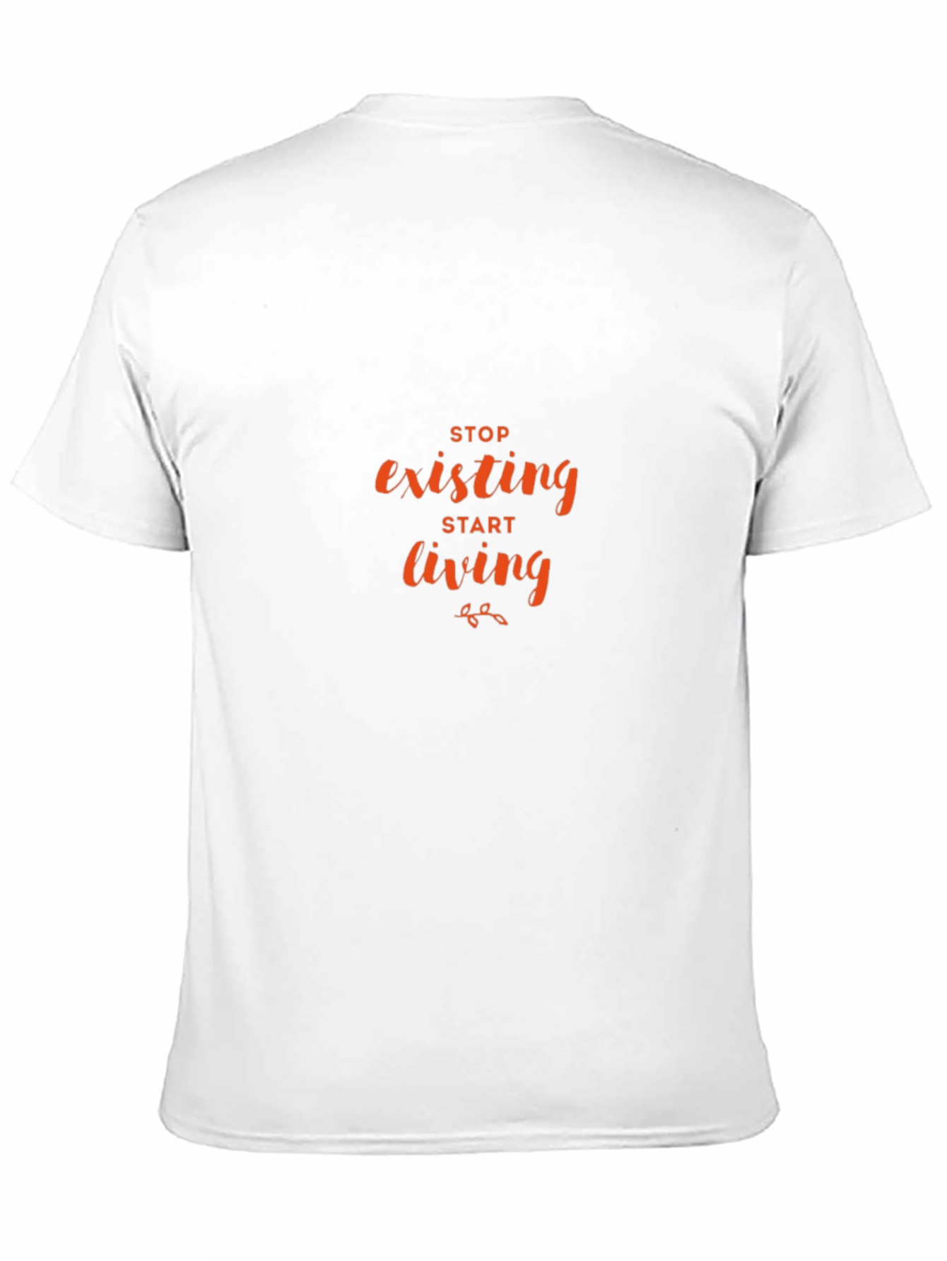 Stop Existing Start Living Black T-Shirt