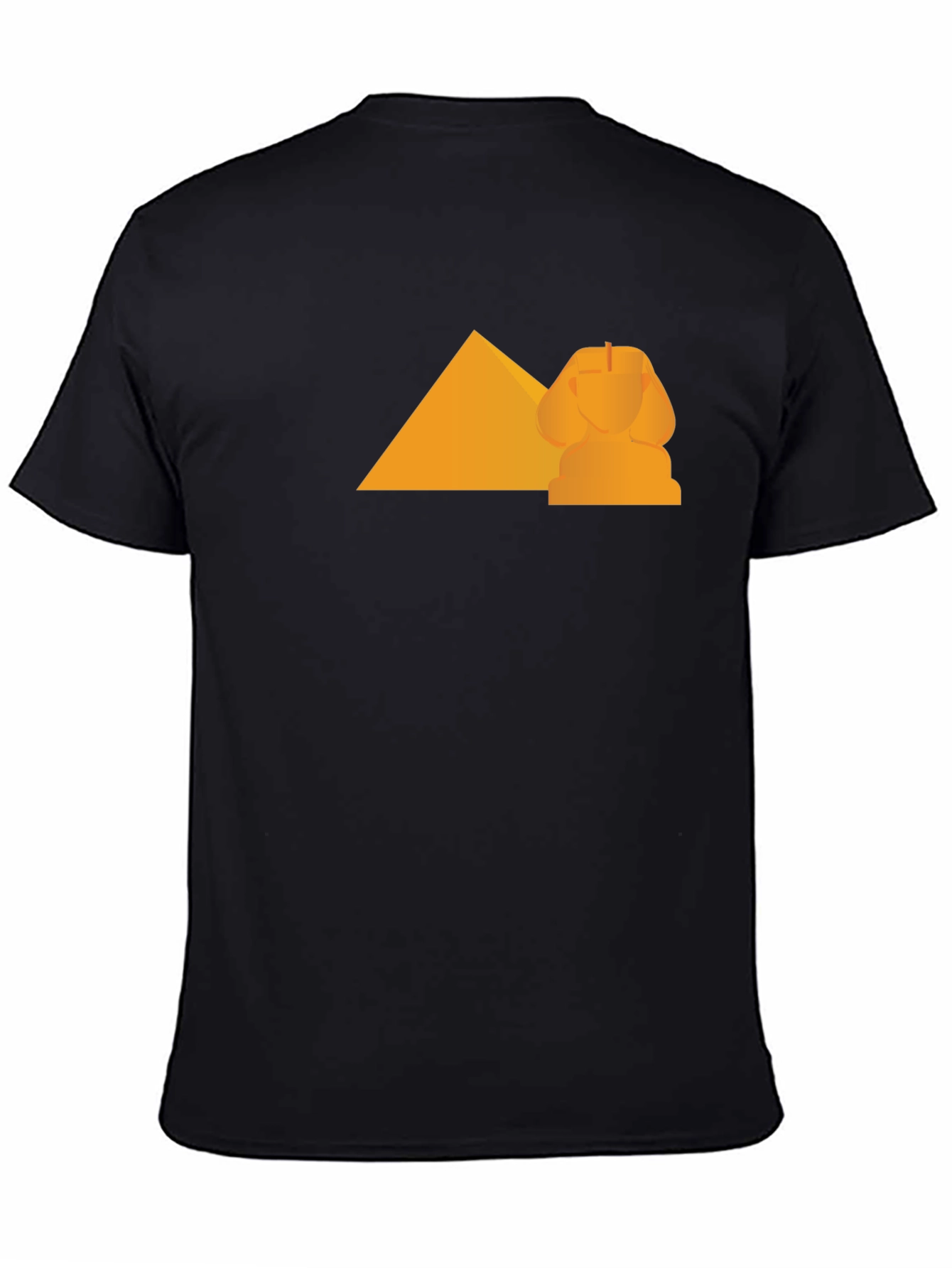 Egyptian Pyramid Sphinx Graphic Tee - Black