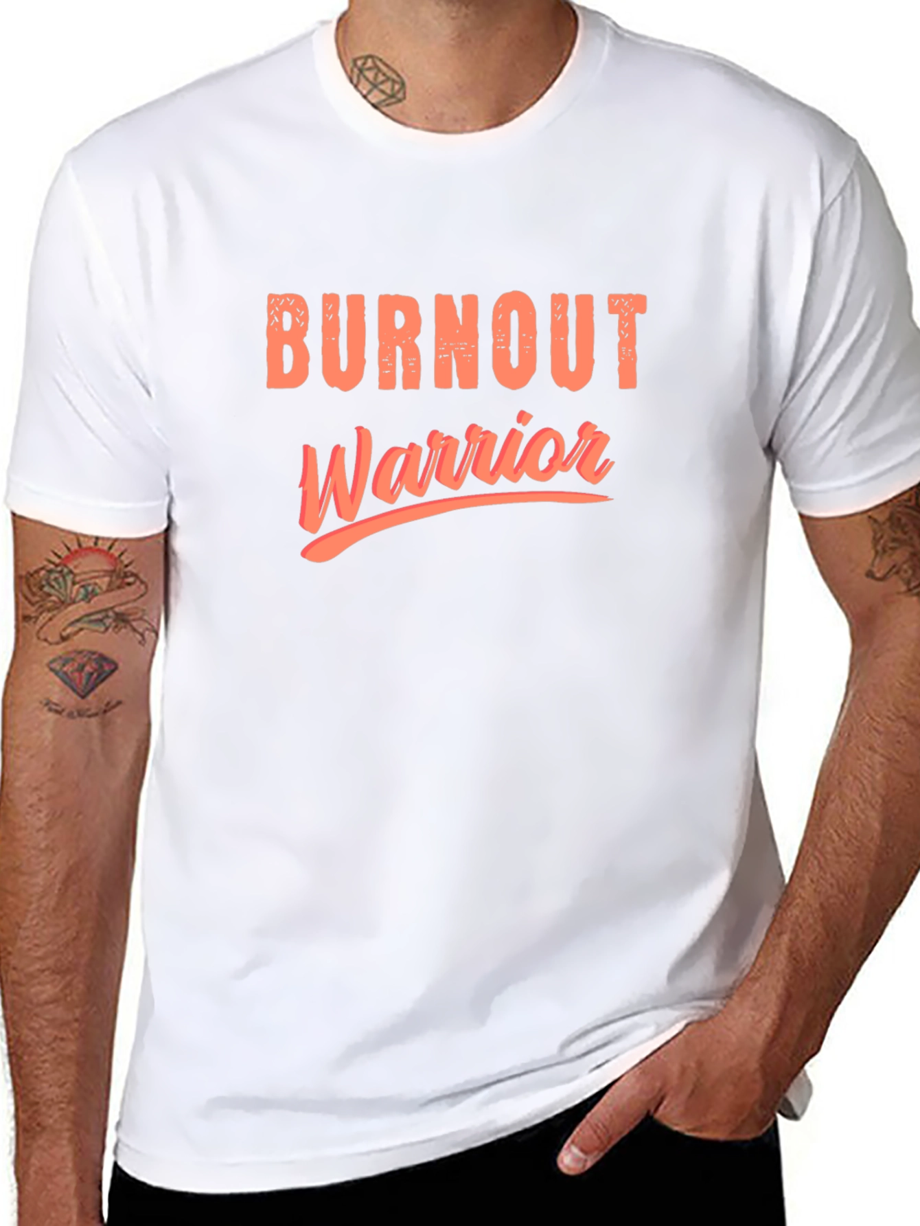Burnout Warrior Graphic Tee - Black