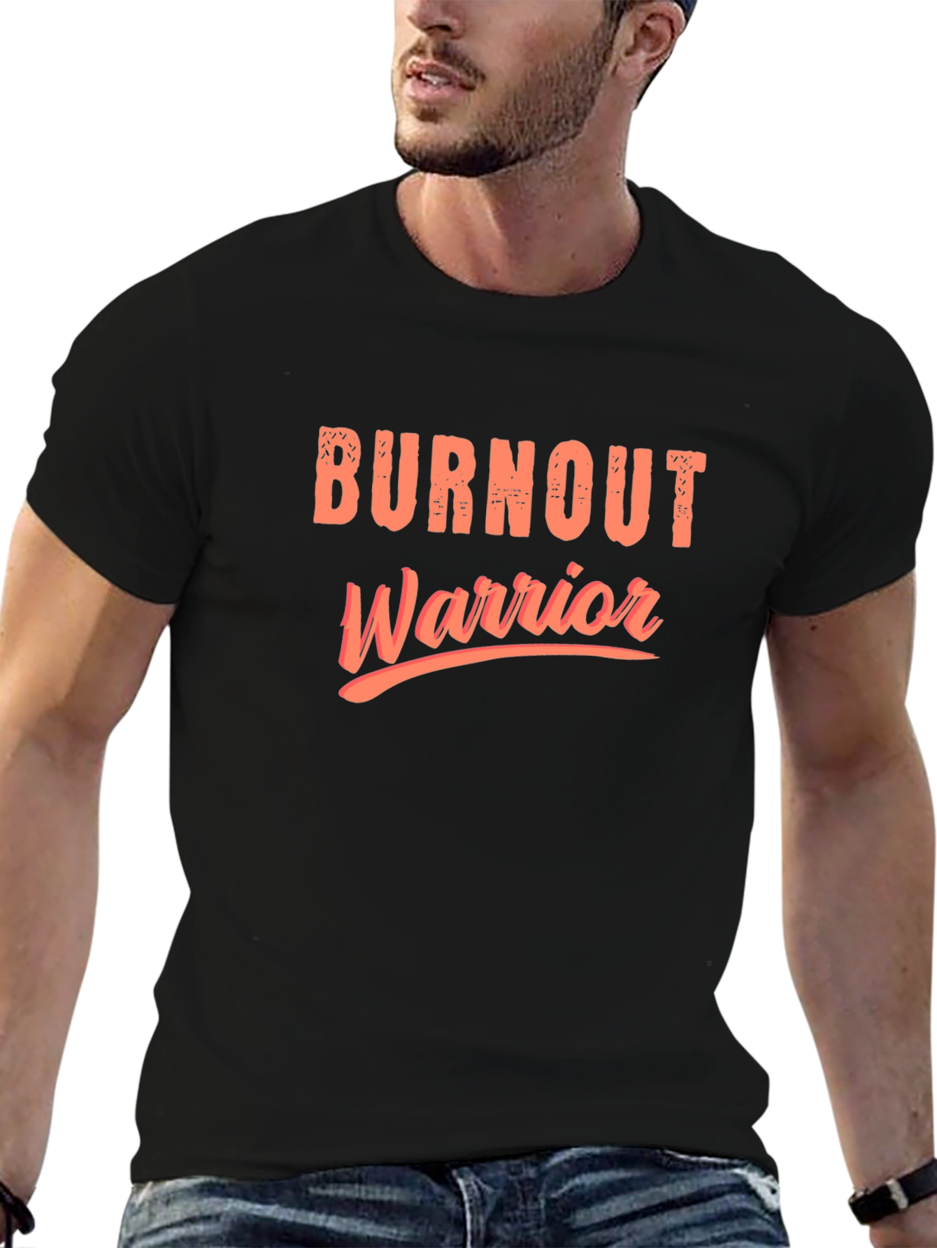 Burnout Warrior Graphic Tee - Black