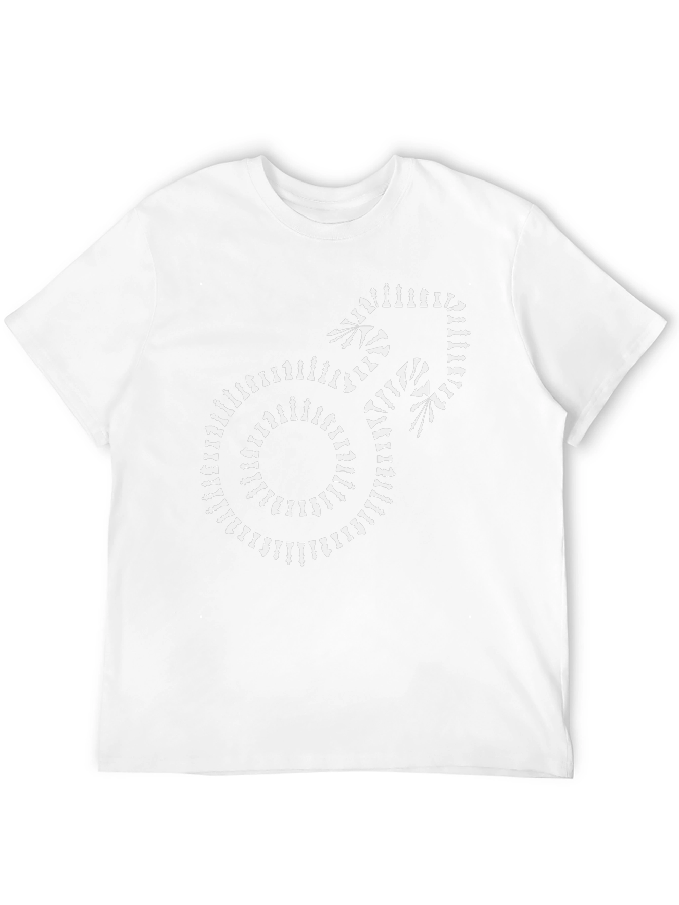 Chess Piece Male Symbol Graphic Tee - Black