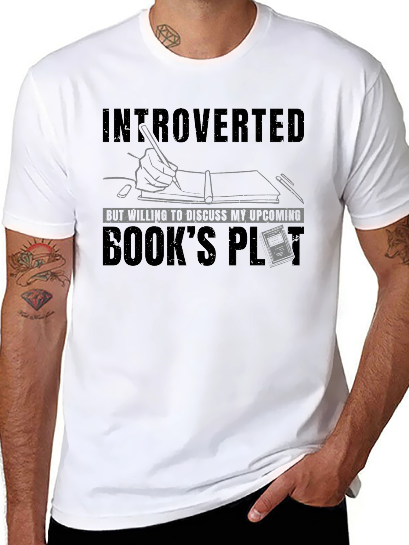 Introverted Books Plot T-Shirt