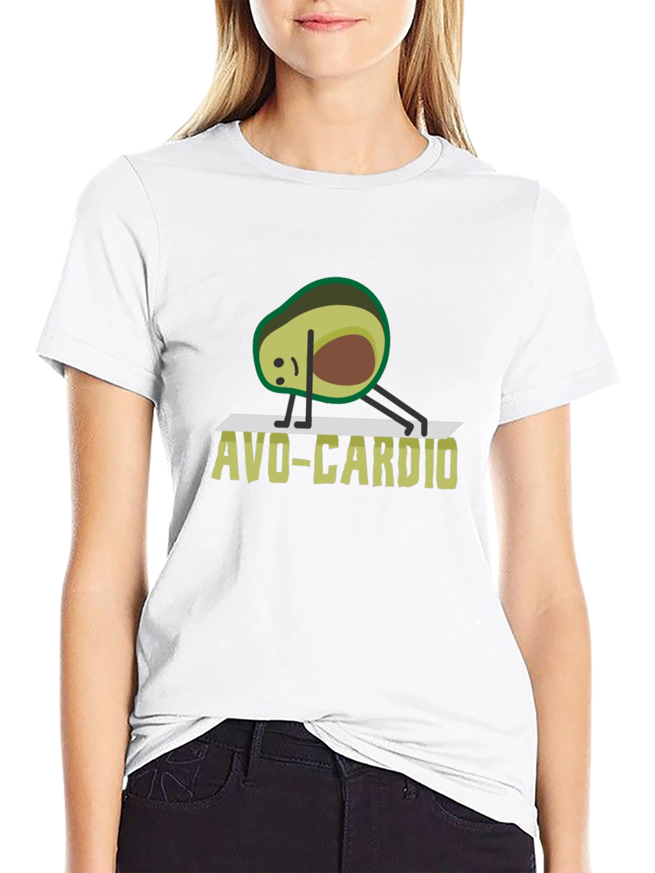 Avo-Cardio T-Shirt - Avocado Yoga Design