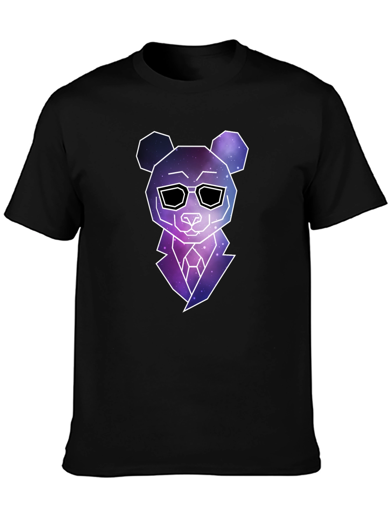 Galaxy Panda Graphic Tee - Mens Black T-Shirt