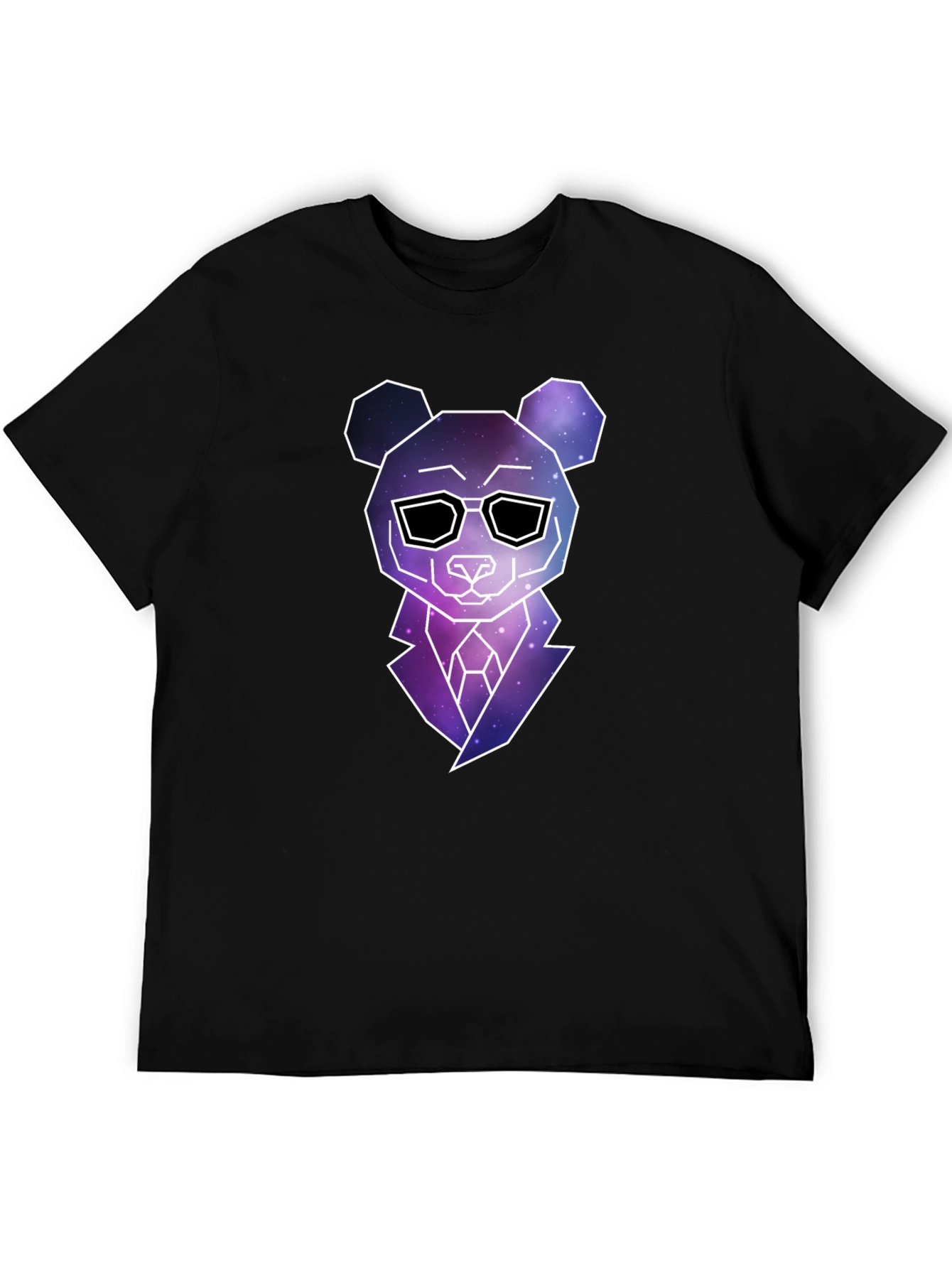 Galaxy Panda Graphic Tee - Mens Black T-Shirt