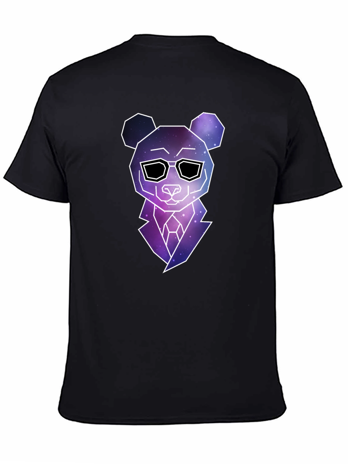 Galaxy Panda Graphic Tee - Mens Black T-Shirt