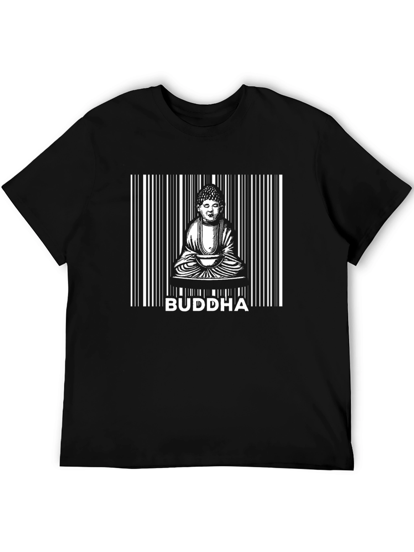 Buddha Barcode T-Shirt - Stylish Graphic Tee