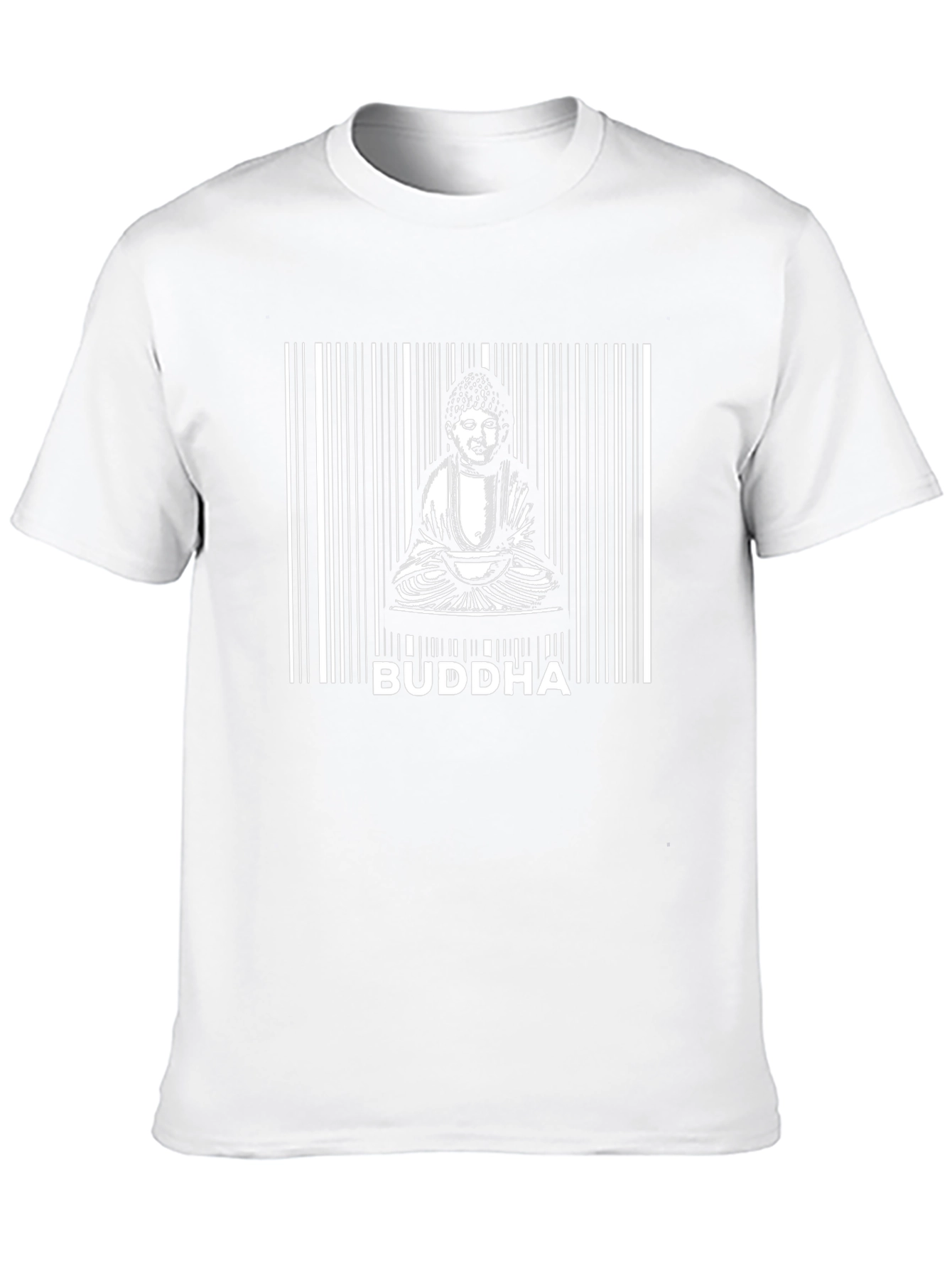 Buddha Barcode T-Shirt - Stylish Graphic Tee
