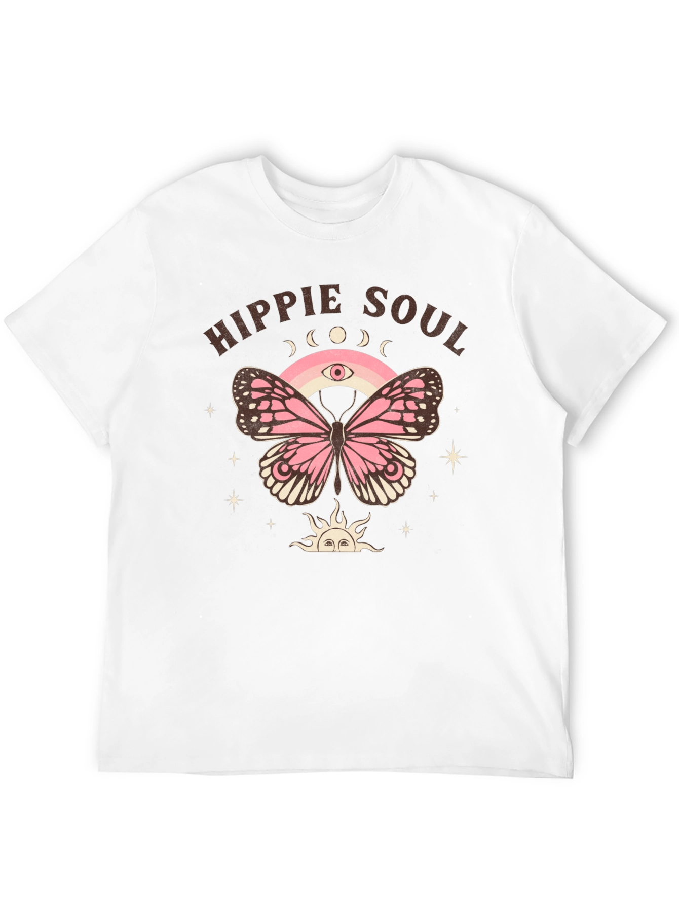 Hippie Soul Butterfly Graphic T-Shirt