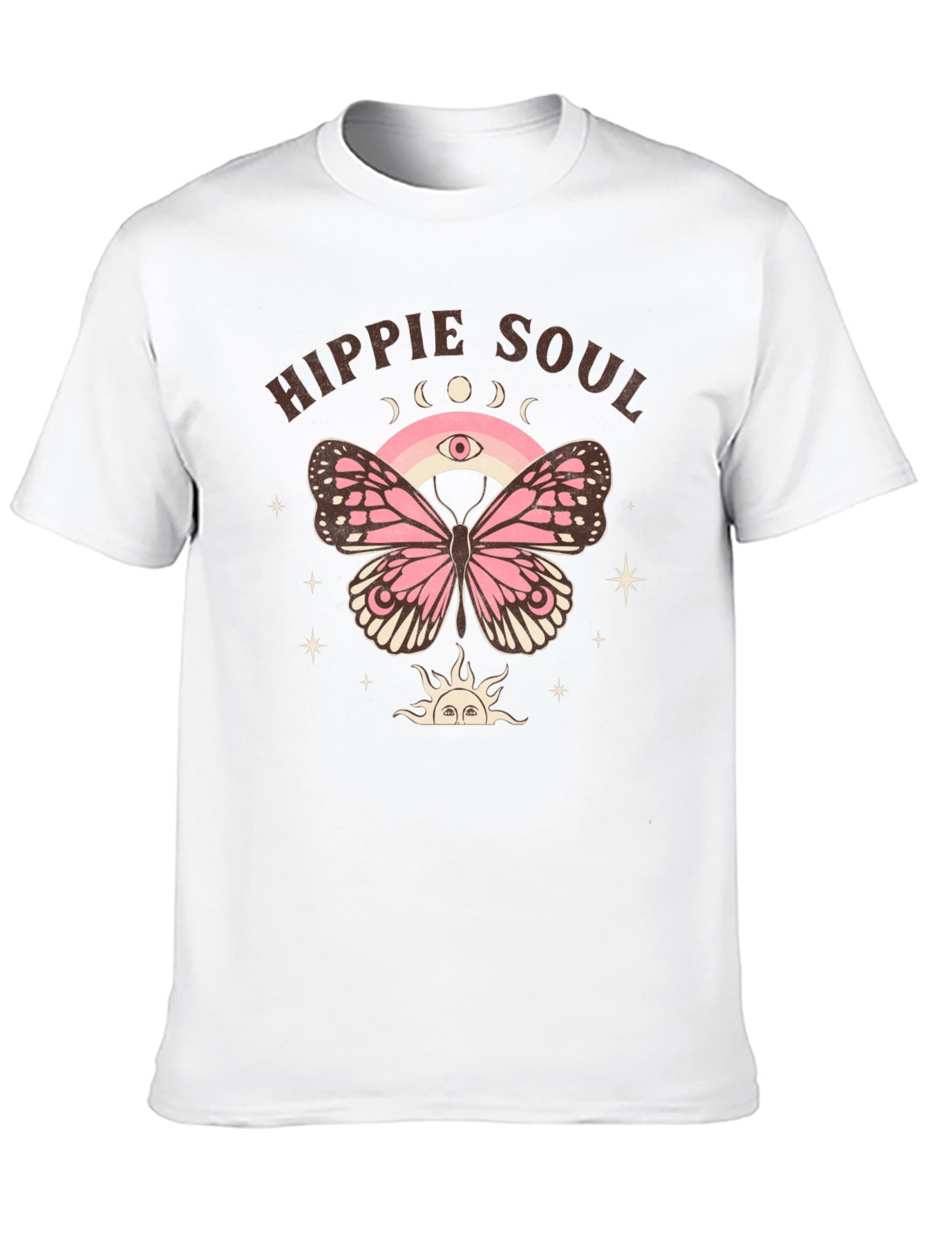 Hippie Soul Butterfly Graphic T-Shirt