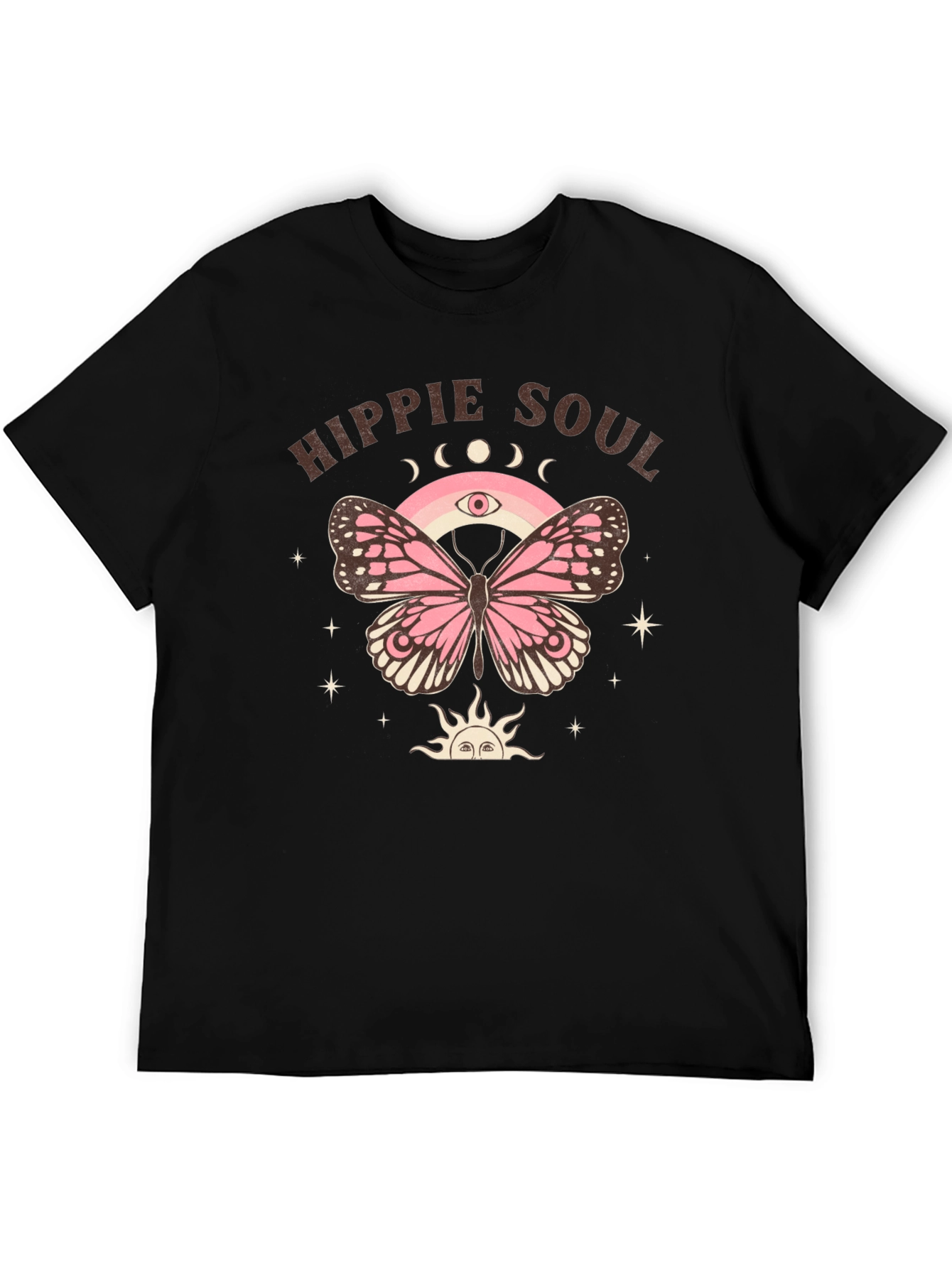 Hippie Soul Butterfly Graphic T-Shirt