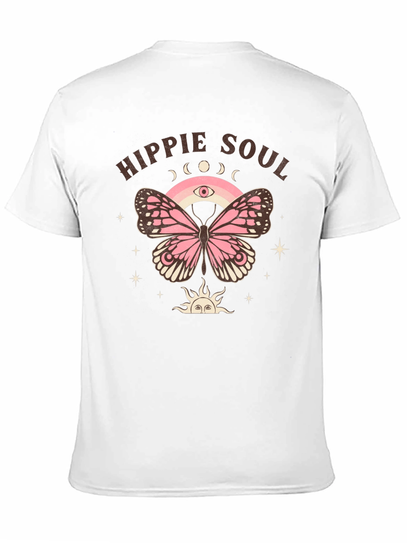 Hippie Soul Butterfly Graphic T-Shirt