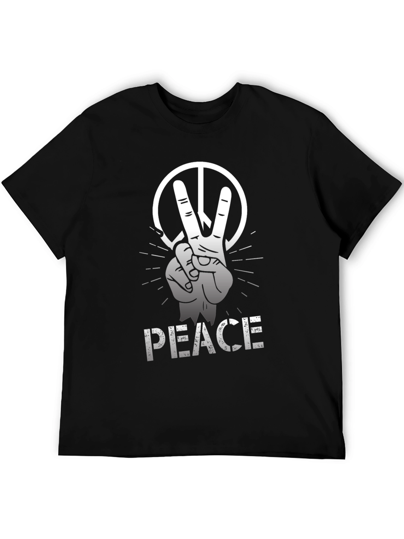 Peace Sign Graphic Tee - Soft Cotton Blend