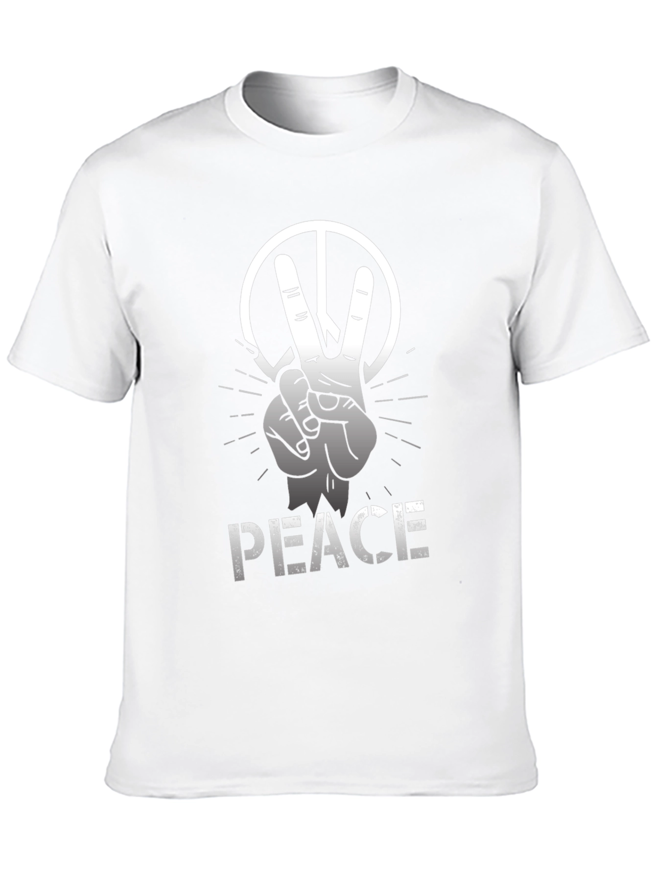 Peace Sign Graphic Tee - Soft Cotton Blend