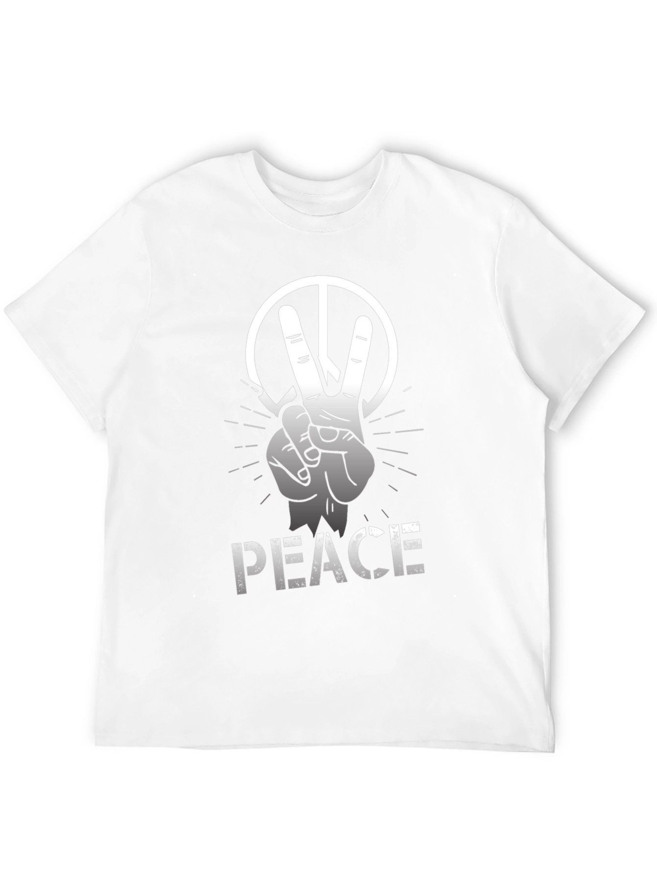 Peace Sign Graphic Tee - Soft Cotton Blend