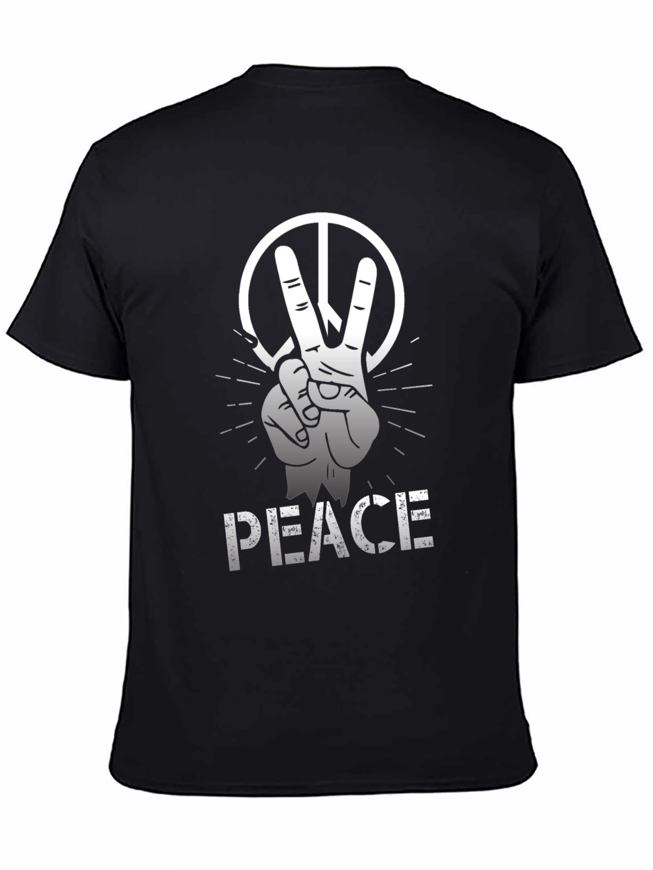 Peace Sign Graphic Tee - Soft Cotton Blend