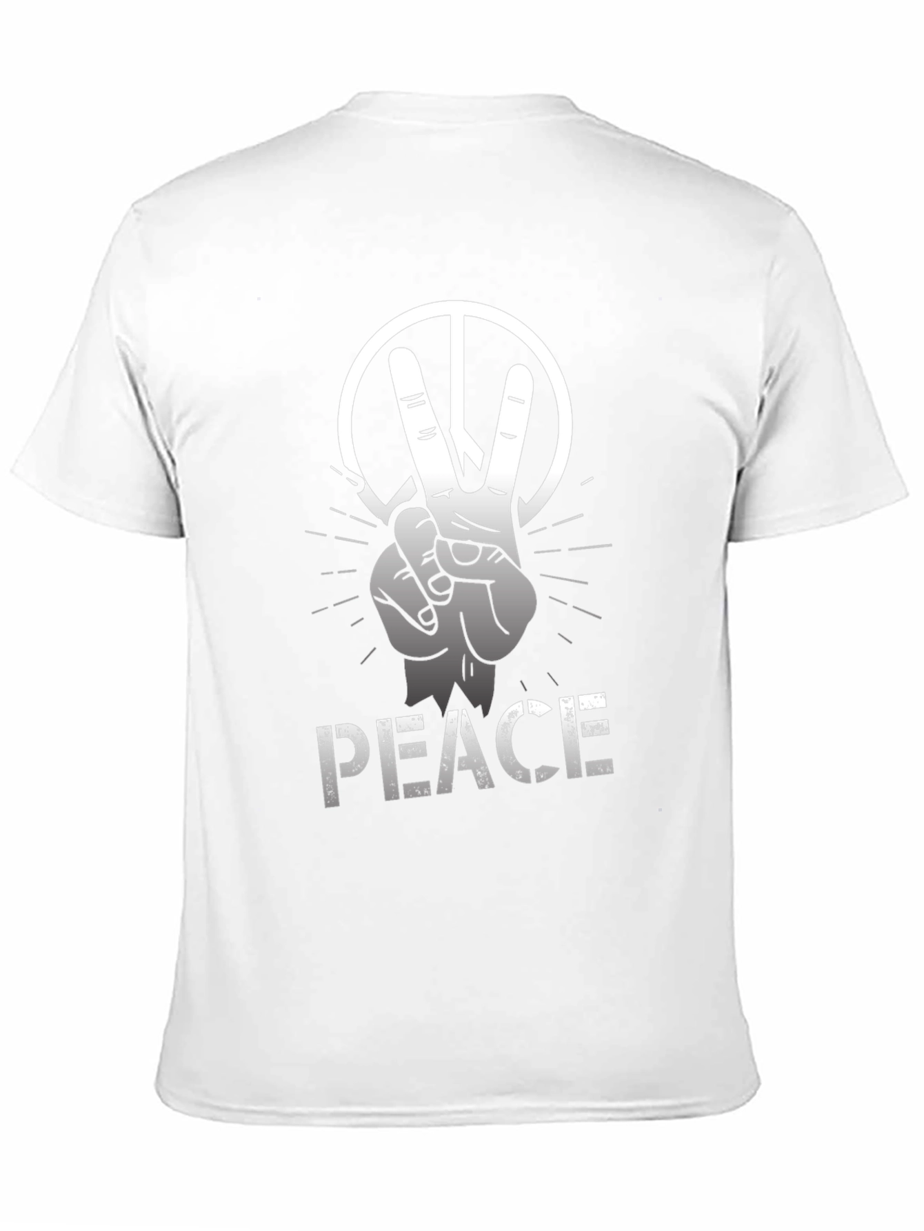 Peace Sign Graphic Tee - Soft Cotton Blend