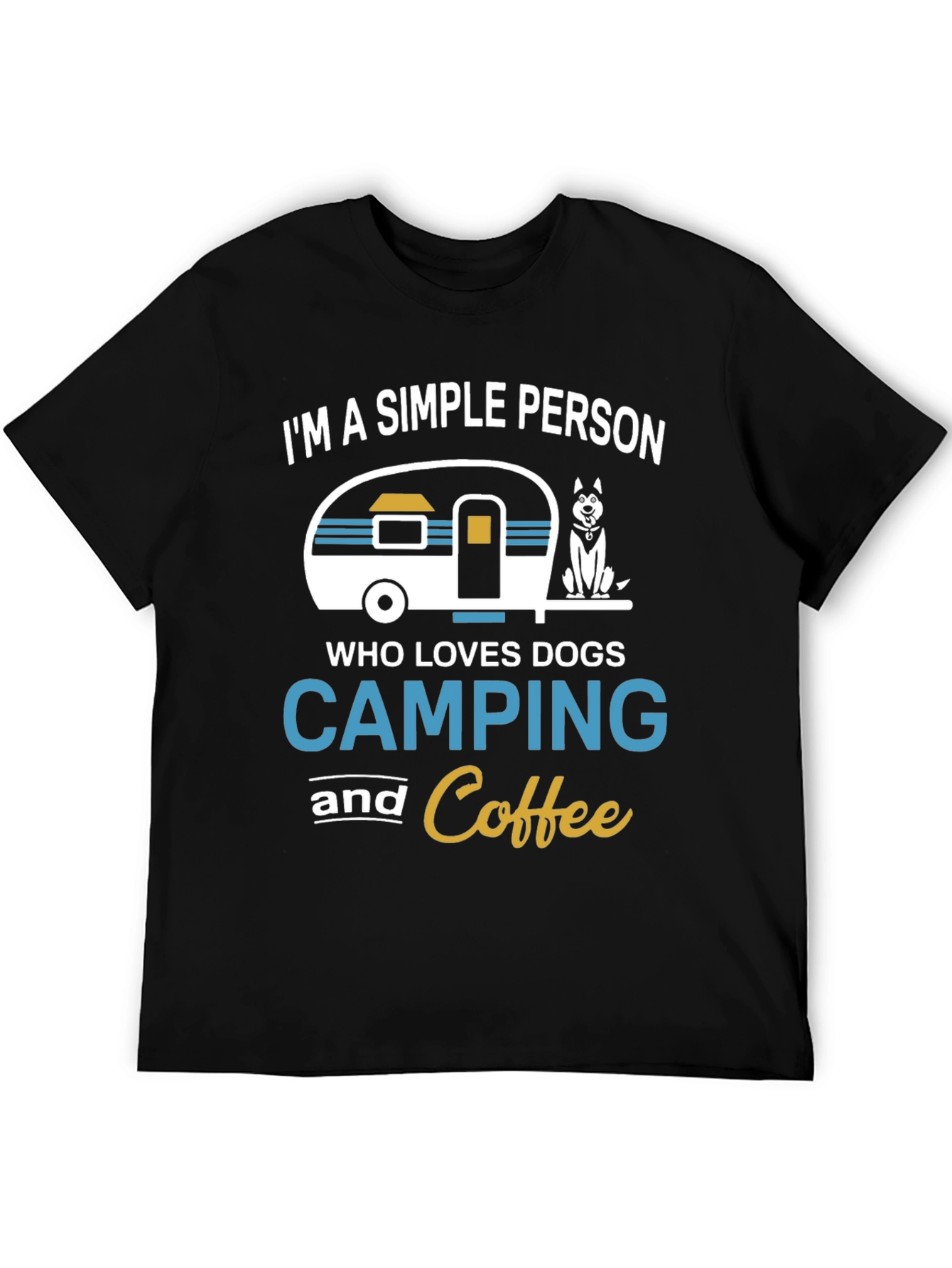 Camping Dogs and Coffee T-Shirt