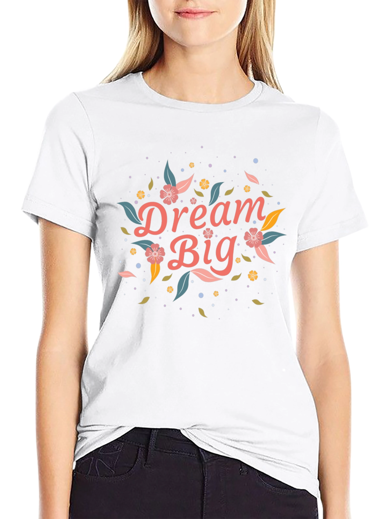 Dream Big Graphic Tee - Stylish Black T-Shirt
