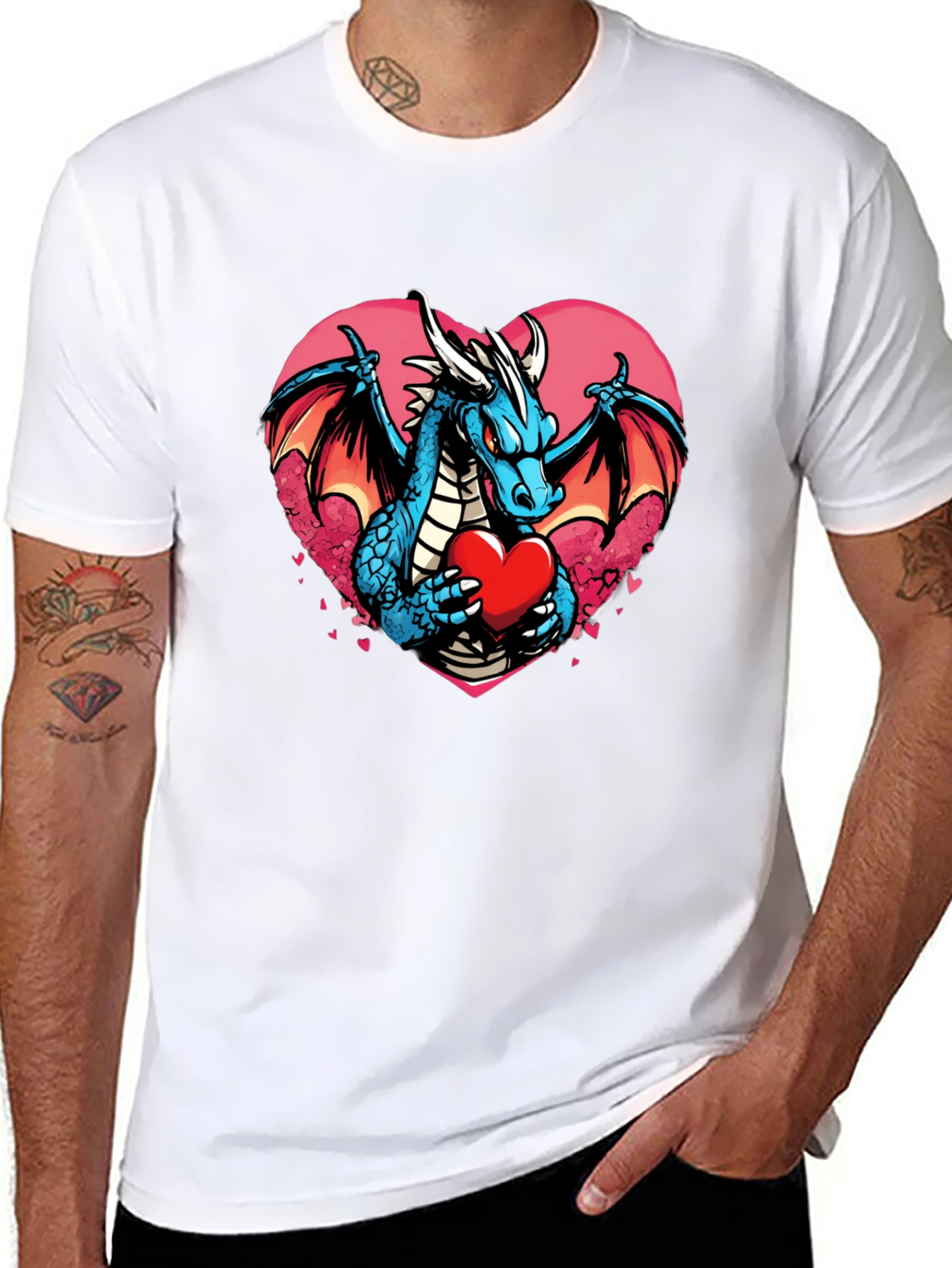 Dragon Heart Valentines Day T-Shirt