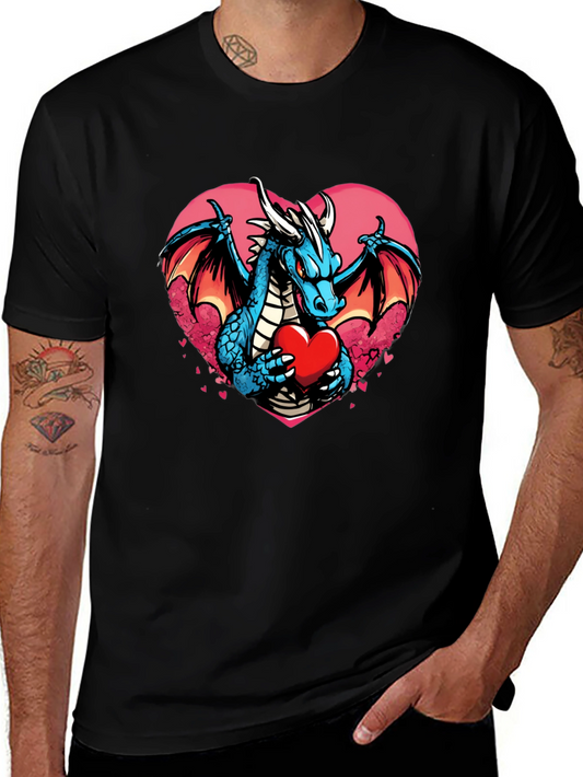 Dragon Heart Valentines Day T-Shirt