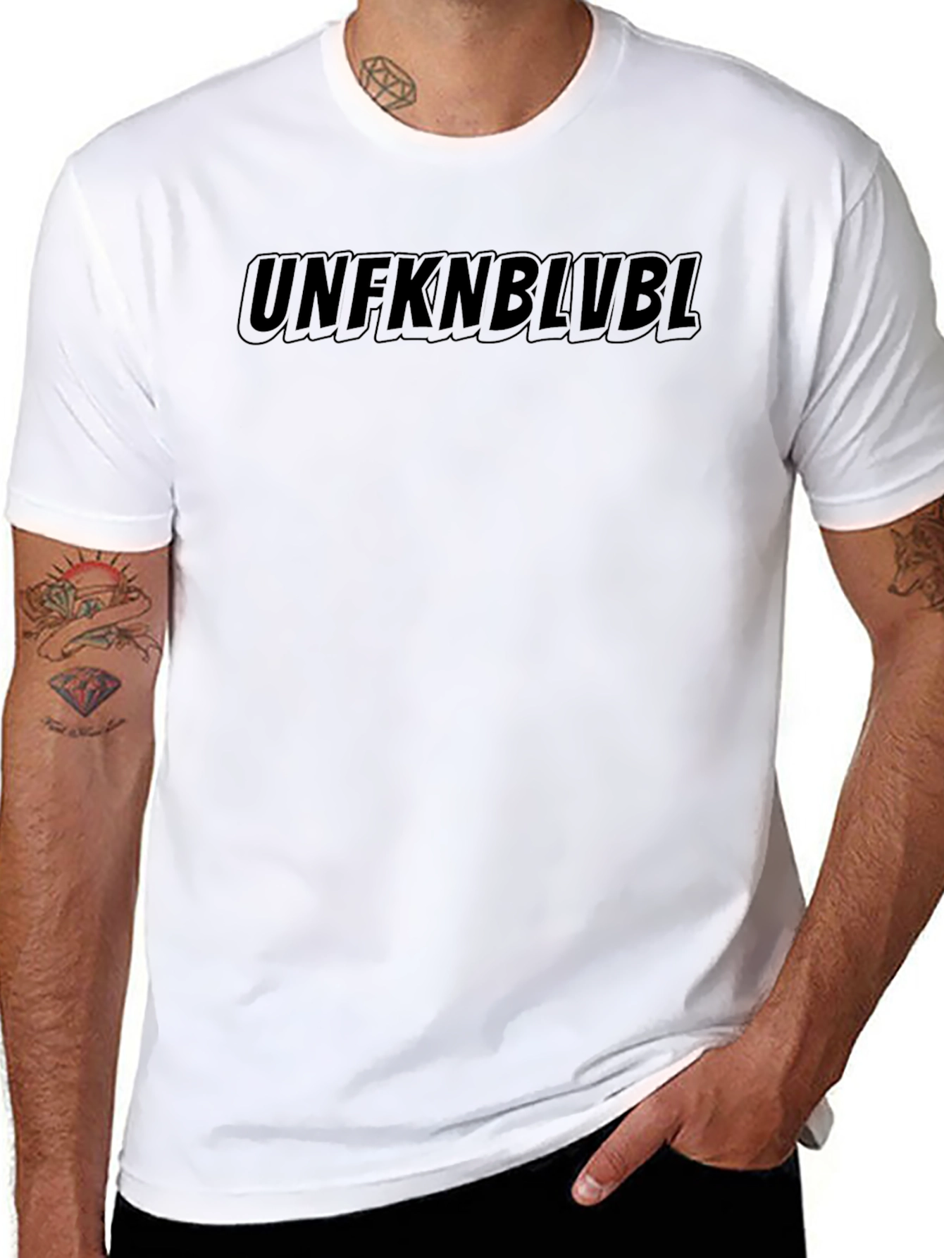 UNFKNBLVBL Graphic Print Black T-Shirt