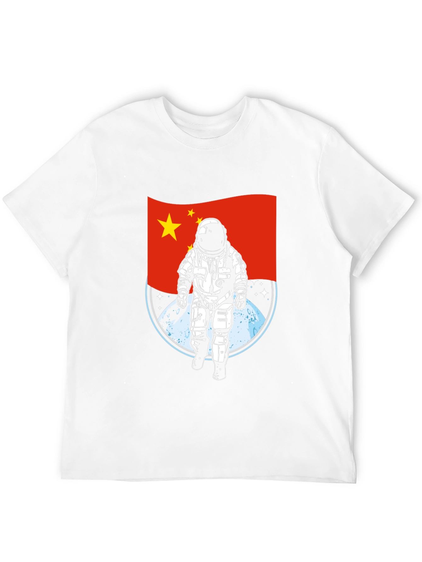 China Astronaut T-Shirt - Lunar Landing Design