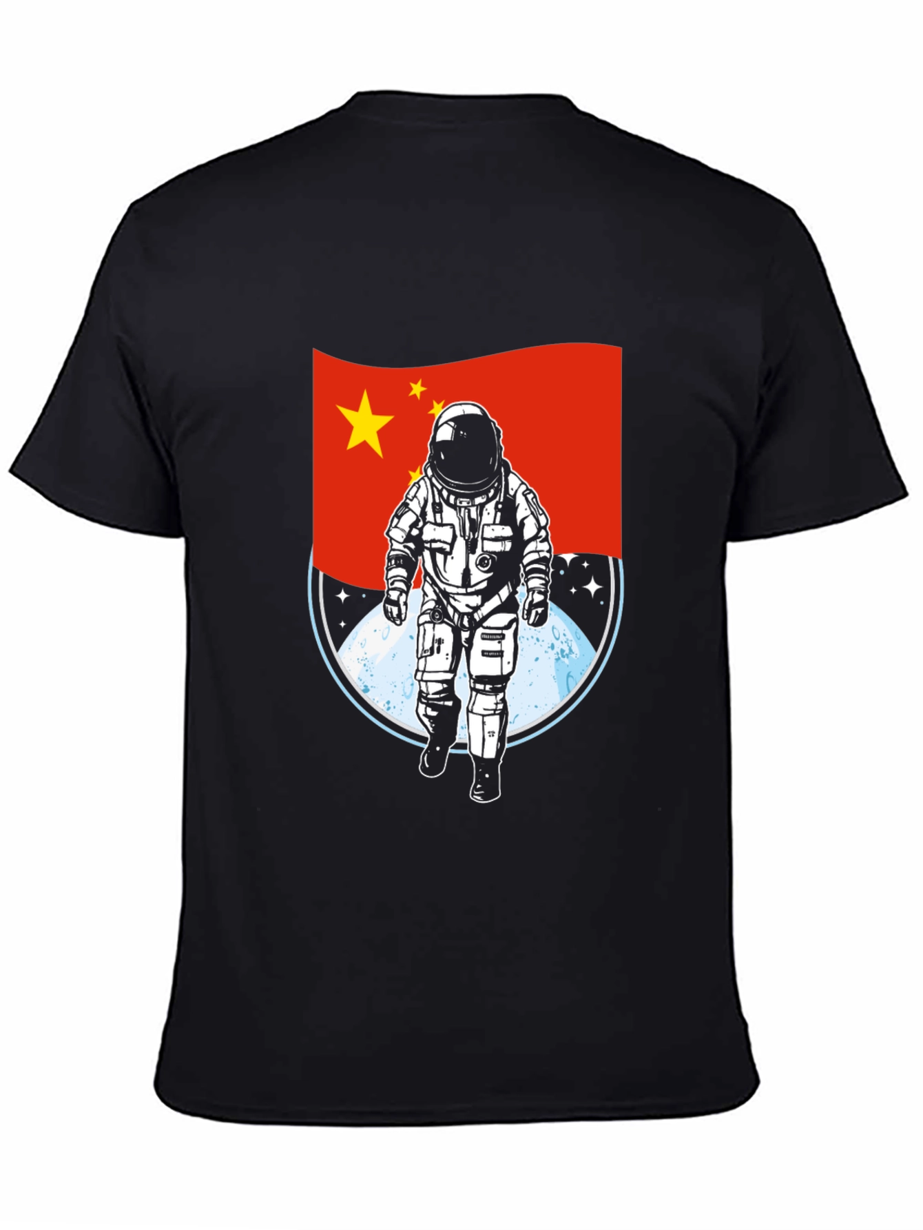 China Astronaut T-Shirt - Lunar Landing Design