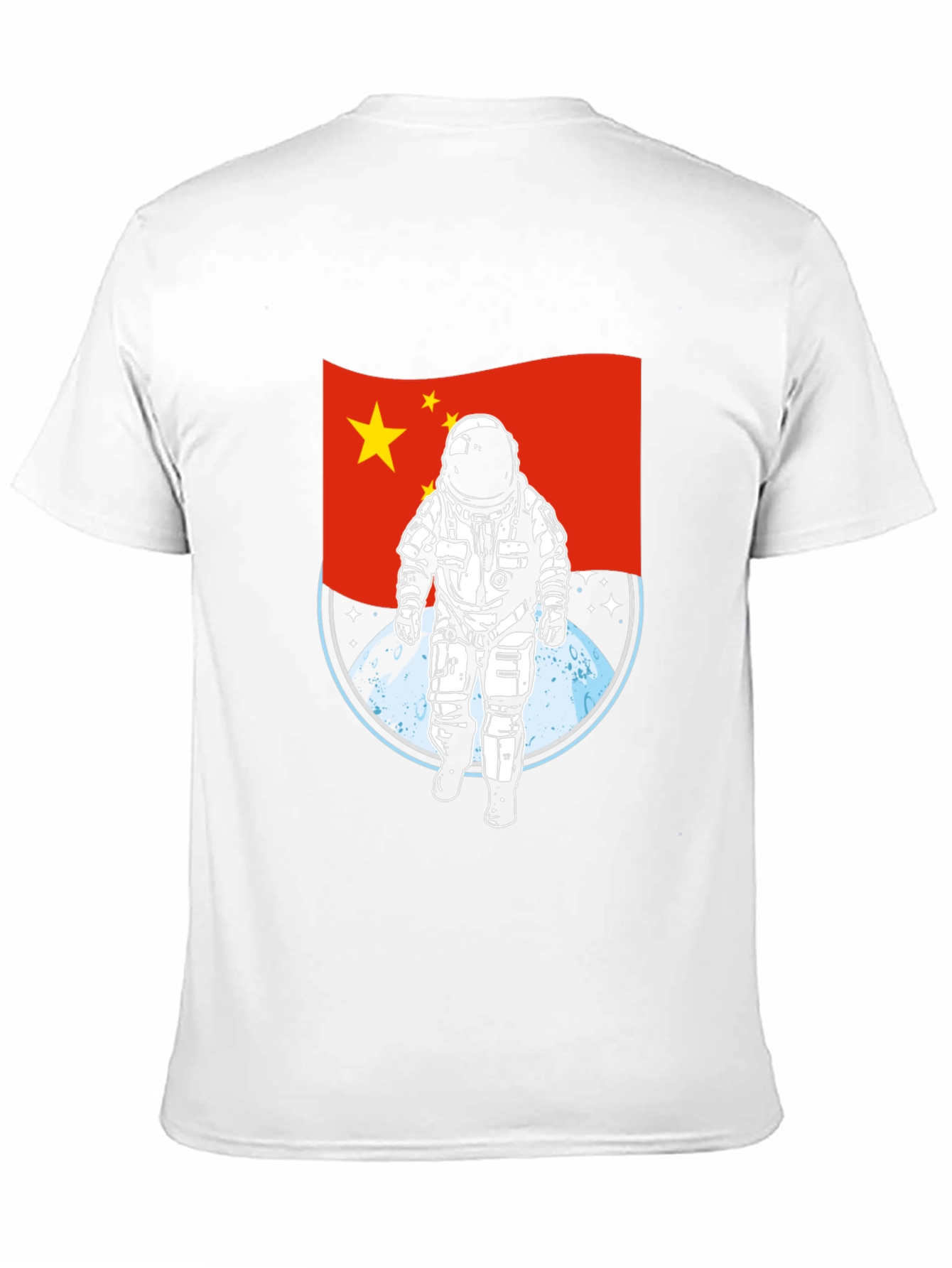 China Astronaut T-Shirt - Lunar Landing Design
