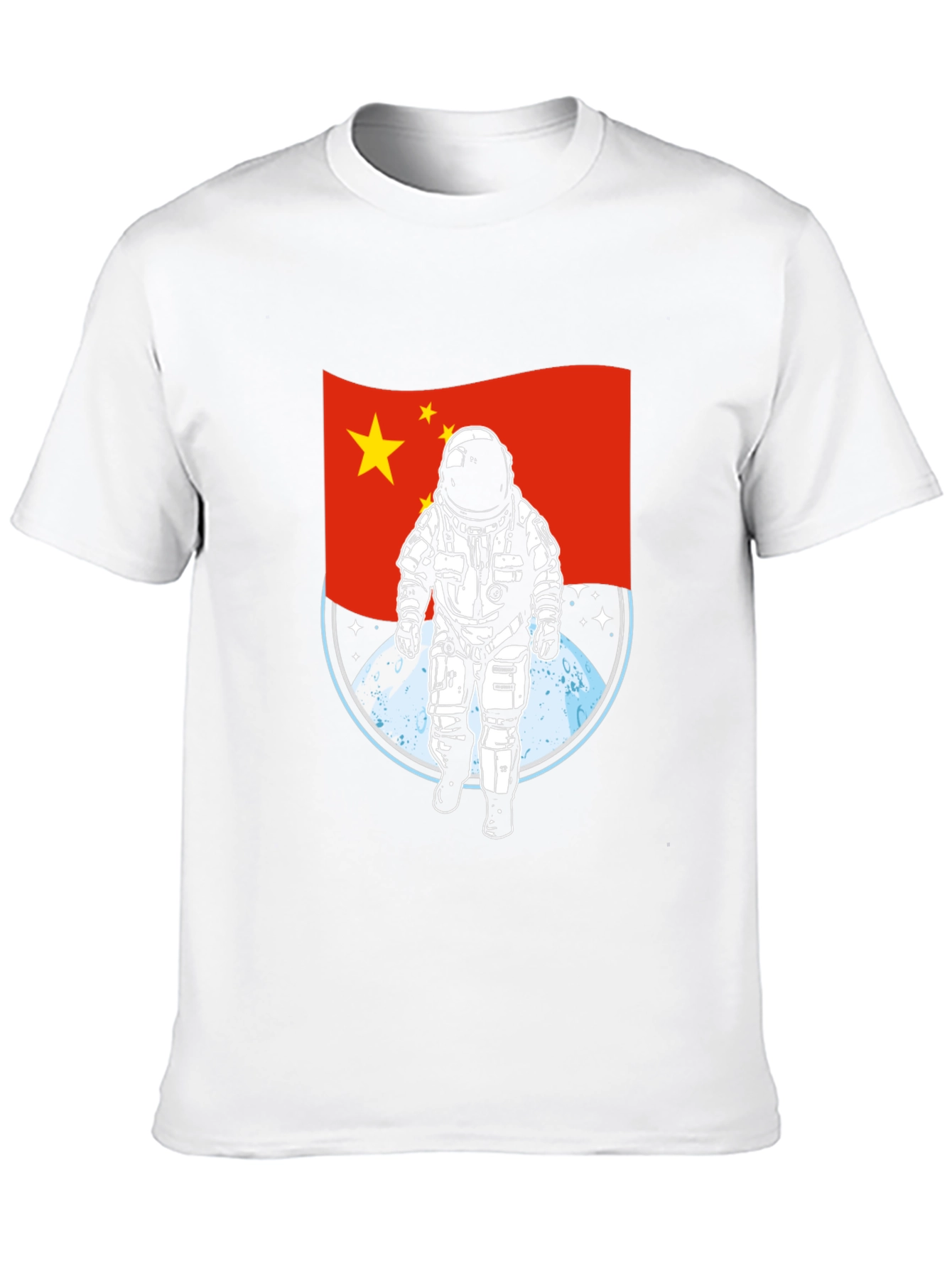 China Astronaut T-Shirt - Lunar Landing Design