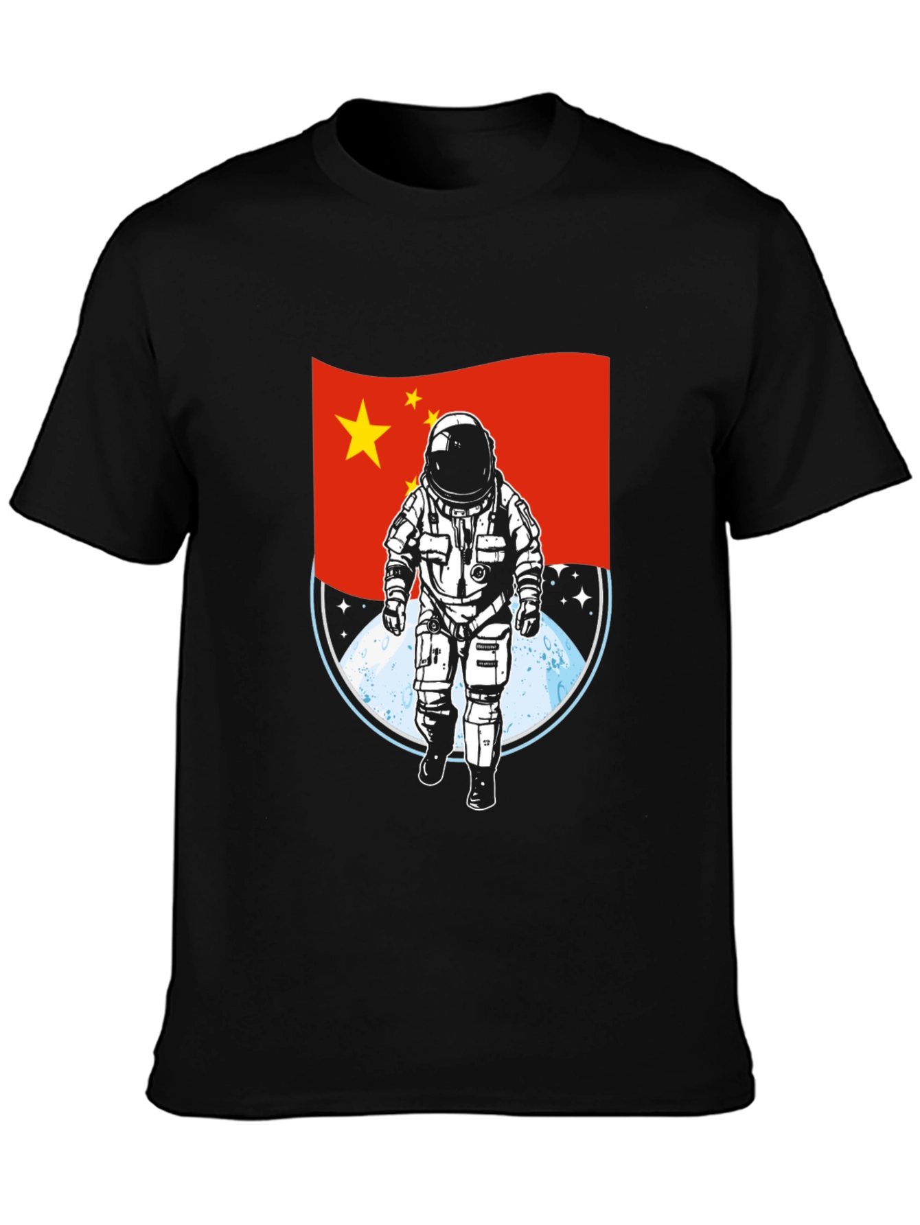 China Astronaut T-Shirt - Lunar Landing Design