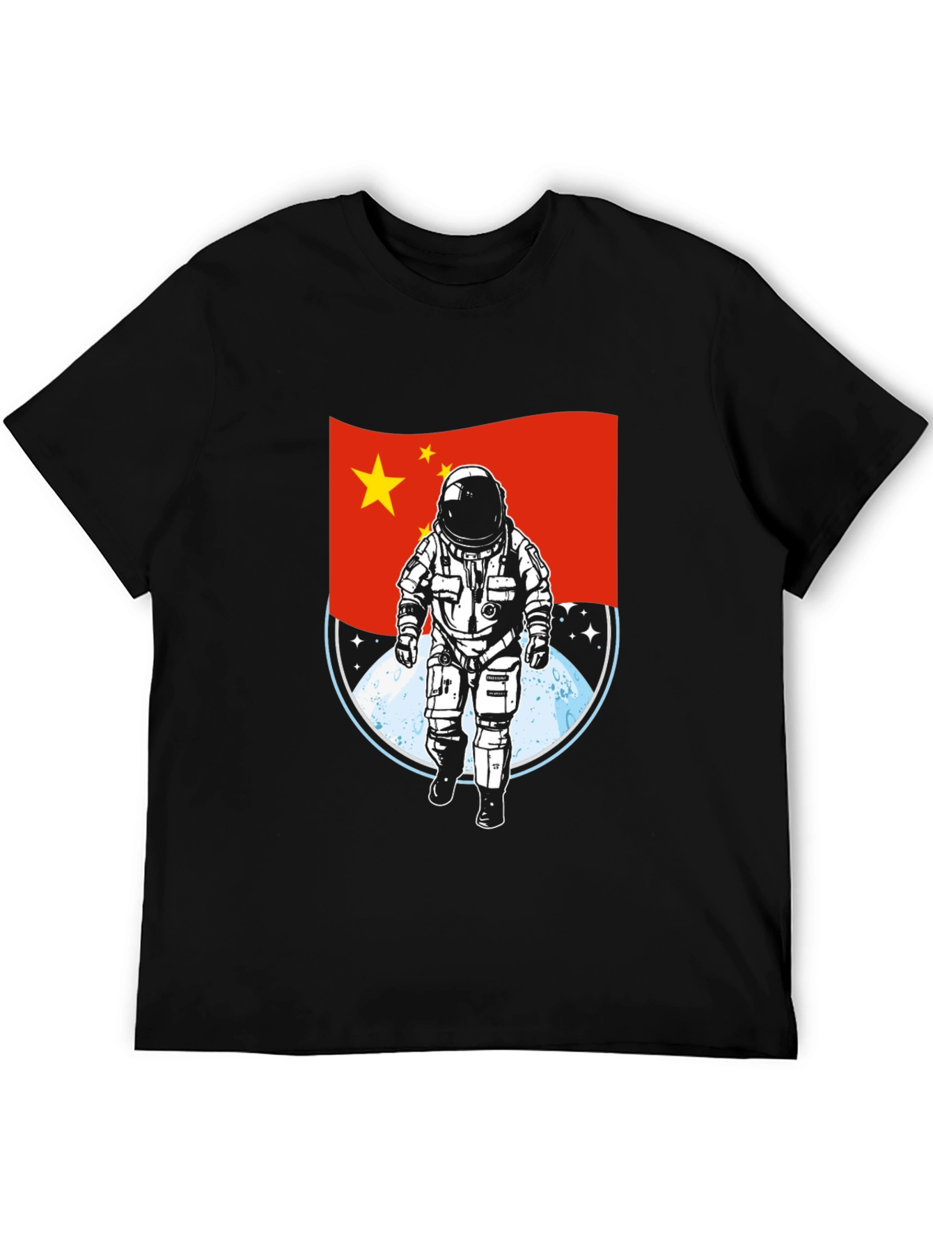 China Astronaut T-Shirt - Lunar Landing Design