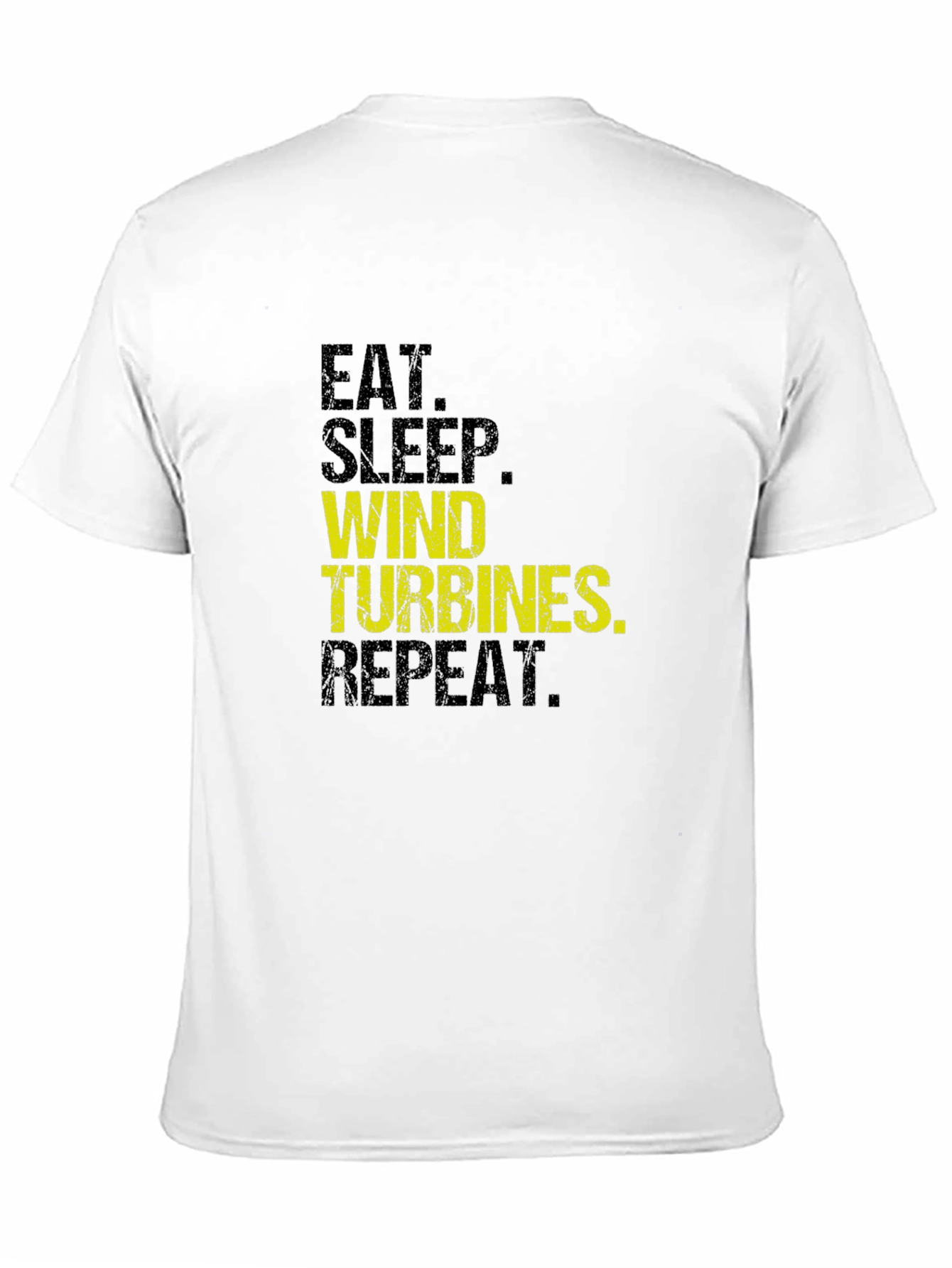 Eat Sleep Wind Turbines Repeat Black T-Shirt