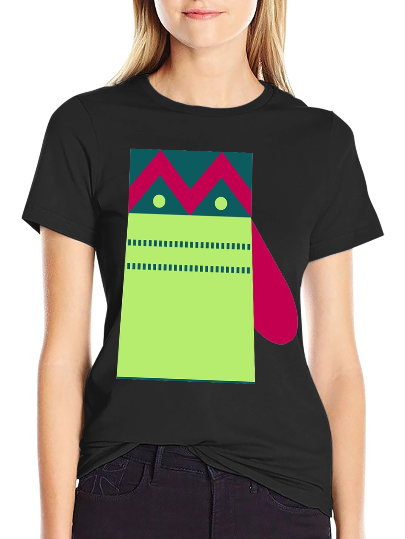 Abstract Geometric Graphic Tee - Modern Art Shirt