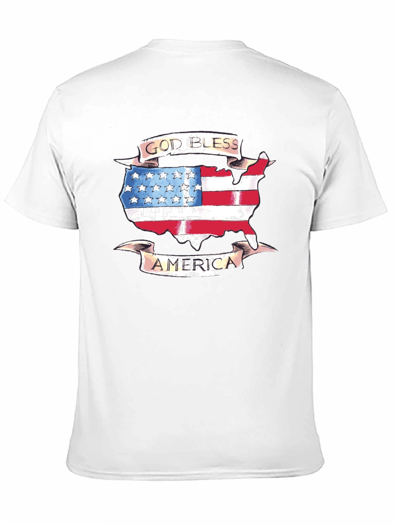 God Bless America USA Flag Patriotic T-Shirt