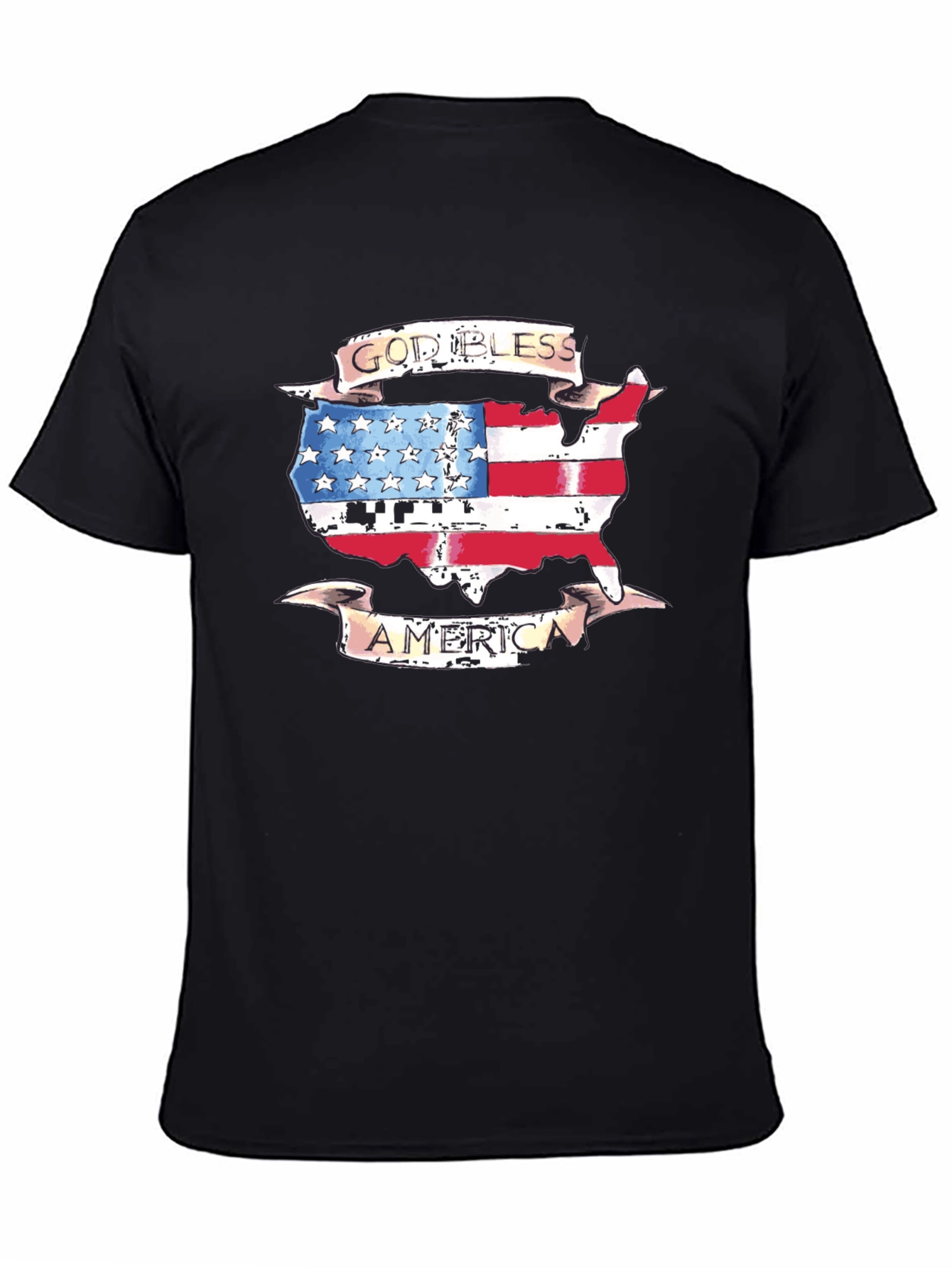 God Bless America USA Flag Patriotic T-Shirt