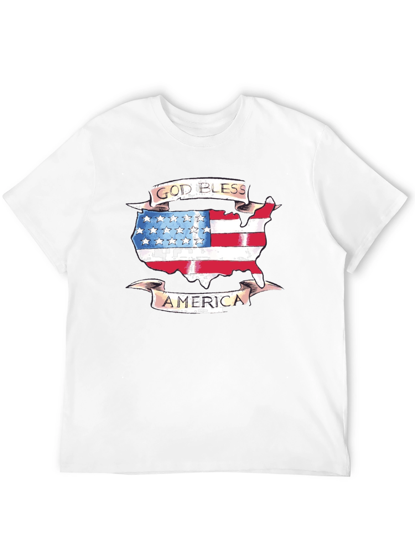 God Bless America USA Flag Patriotic T-Shirt