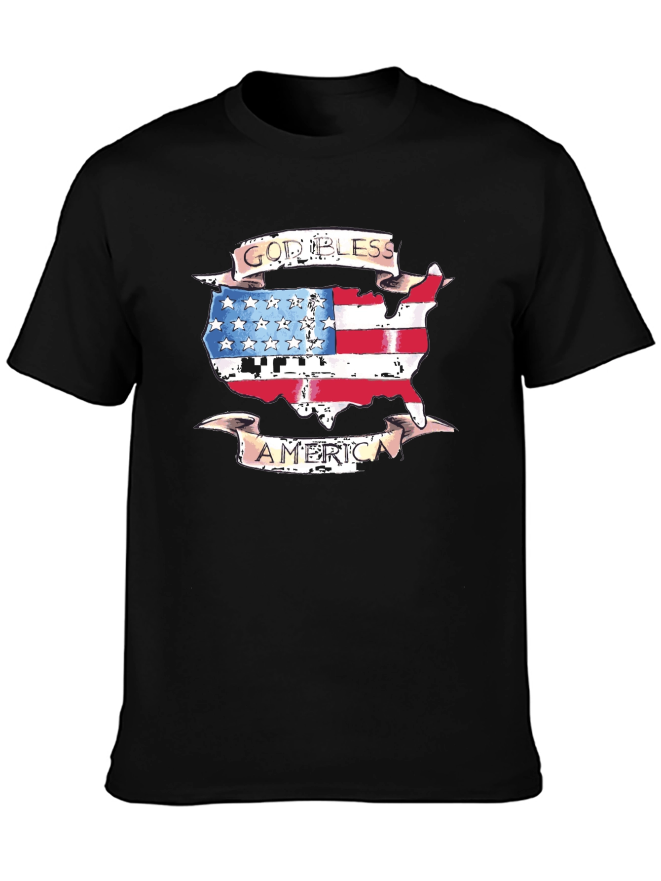 God Bless America USA Flag Patriotic T-Shirt
