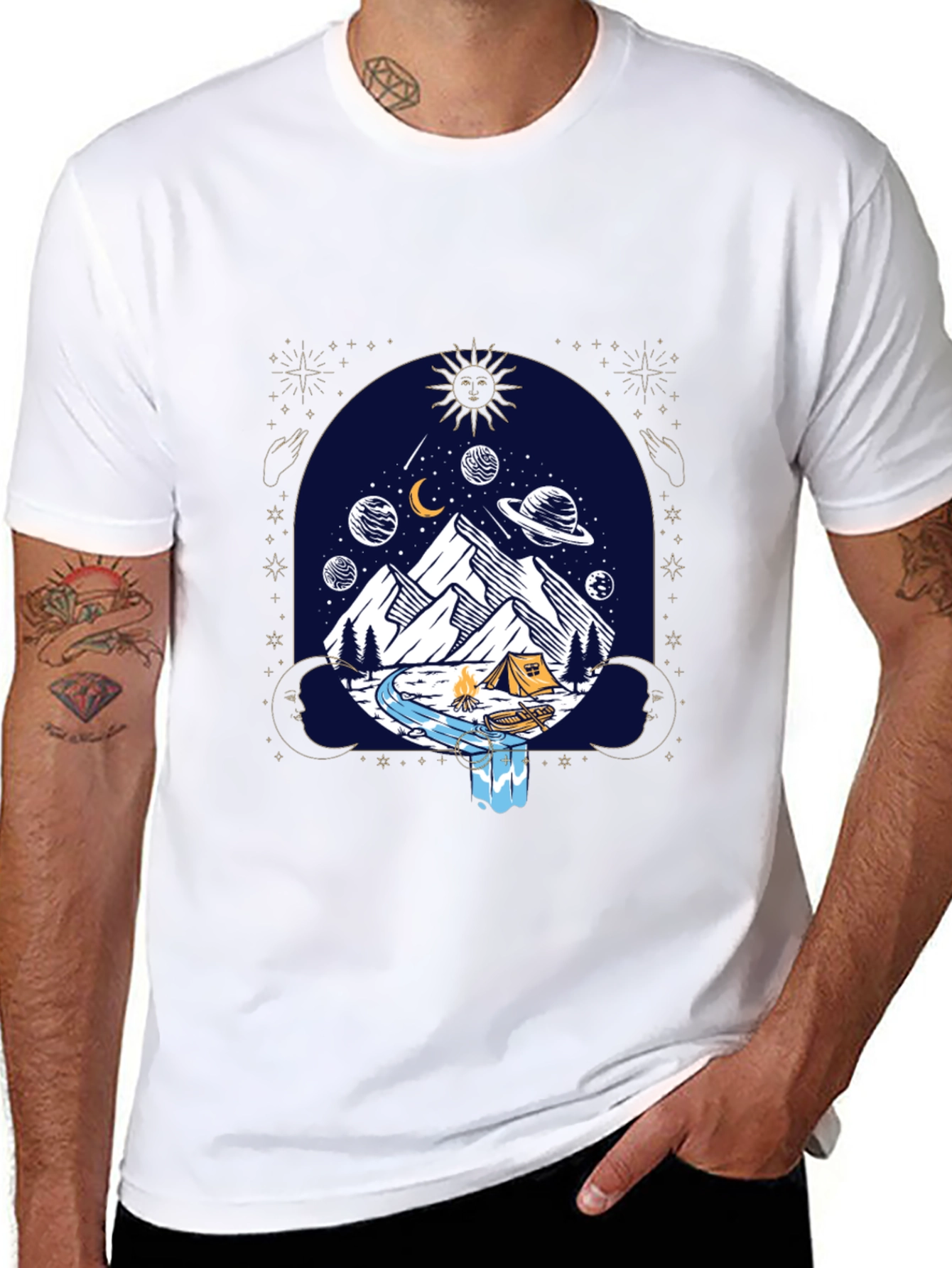 Cosmic Camping Graphic Tee - Unisex