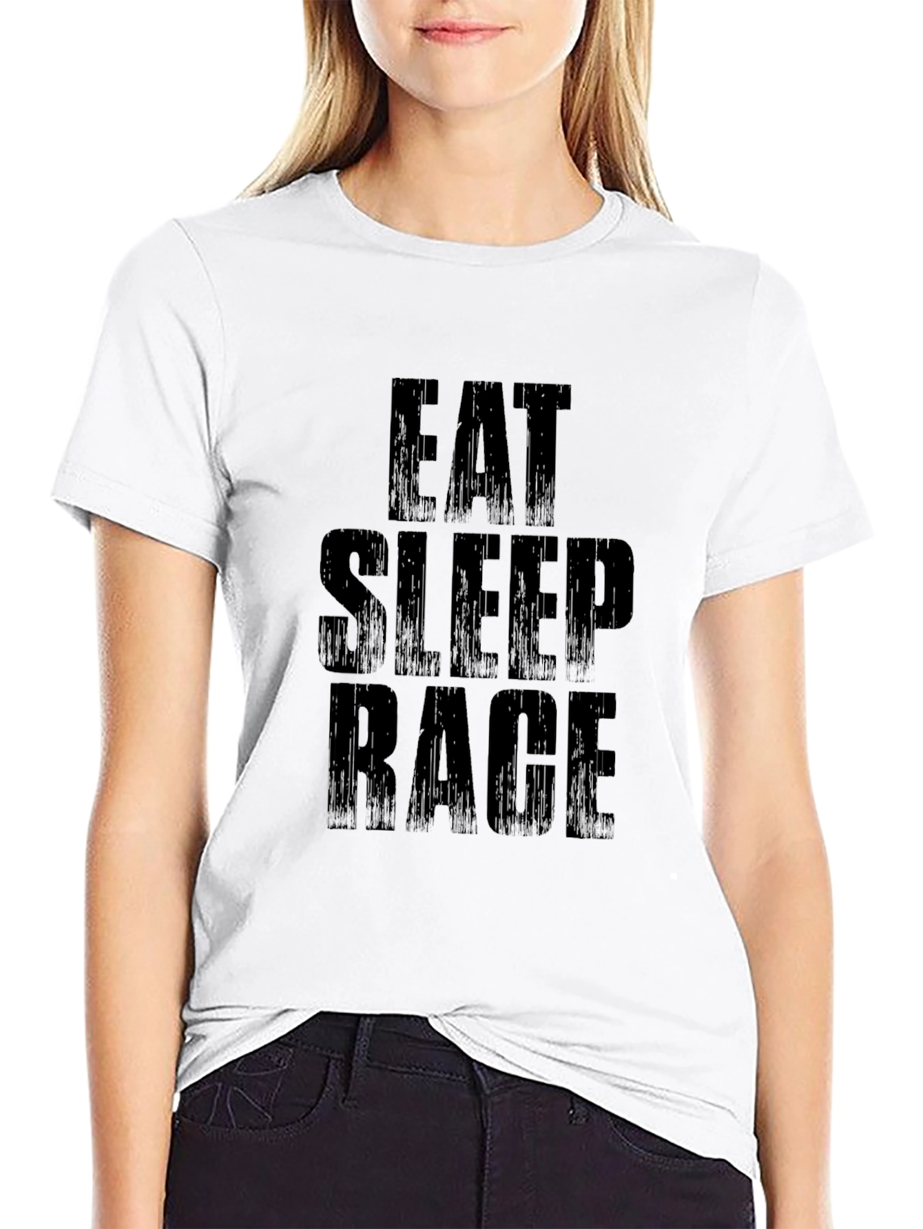 Eat Sleep Rage T-Shirt - Black Crew Neck Tee