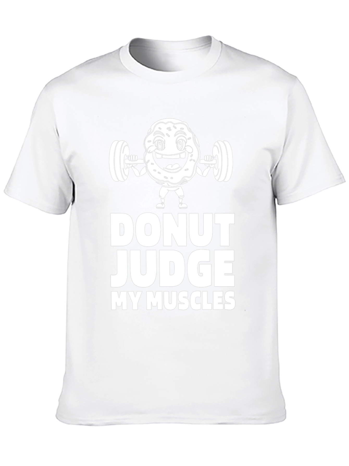 Donut Judge My Muscles Black Graphic T-Shirt