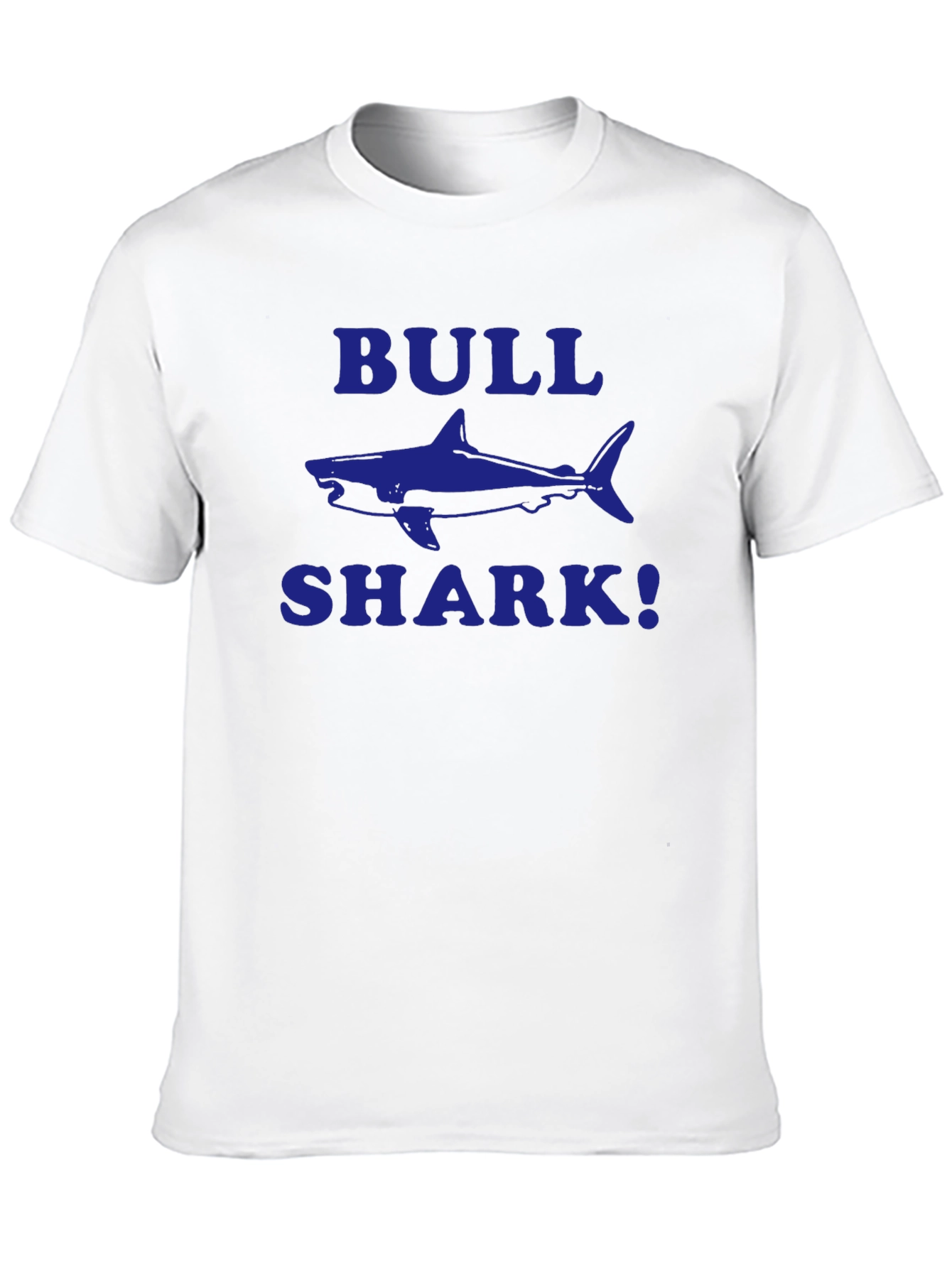 Bull Shark Graphic Tee - Black Cotton T-Shirt
