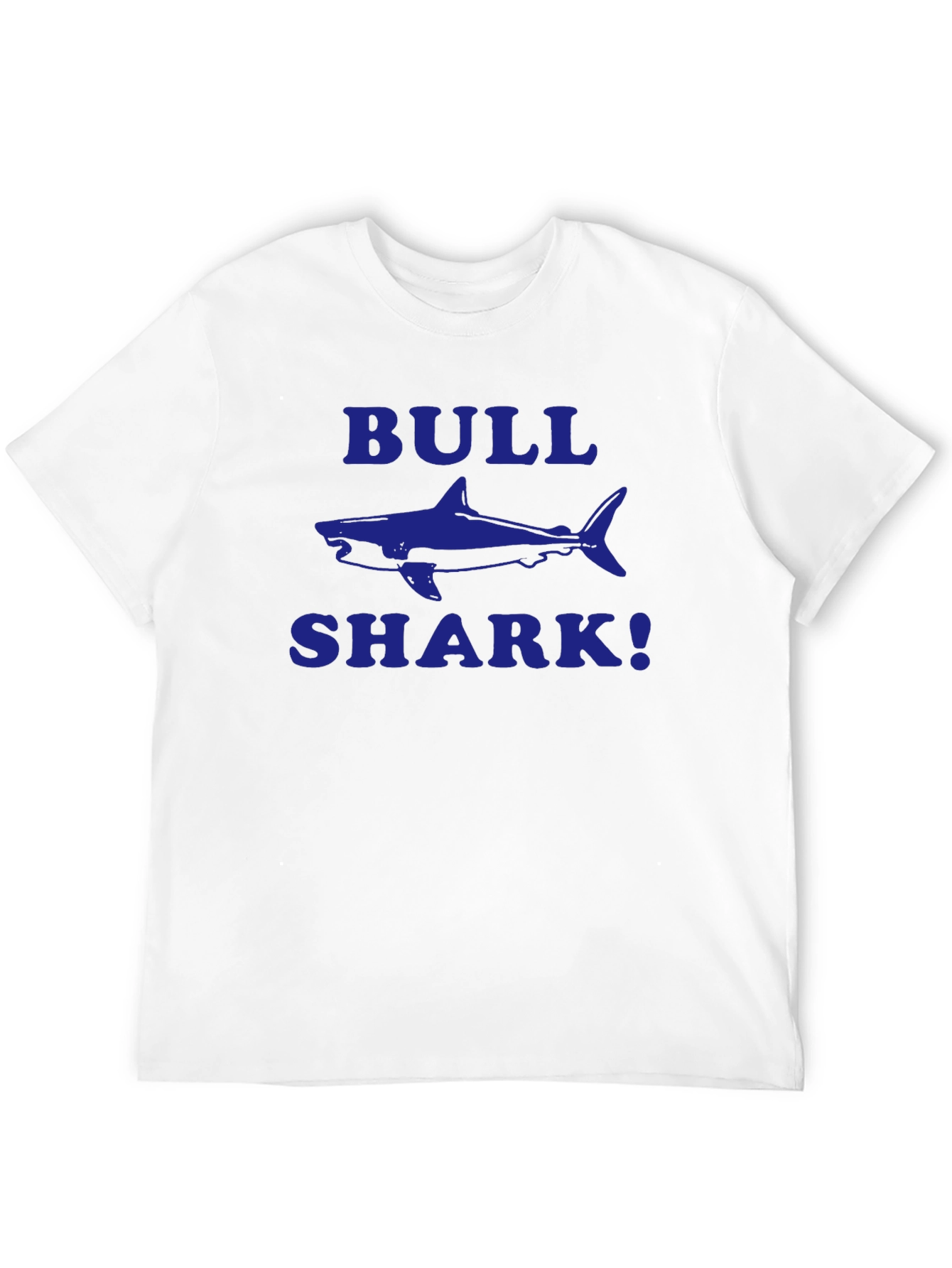 Bull Shark Graphic Tee - Black Cotton T-Shirt