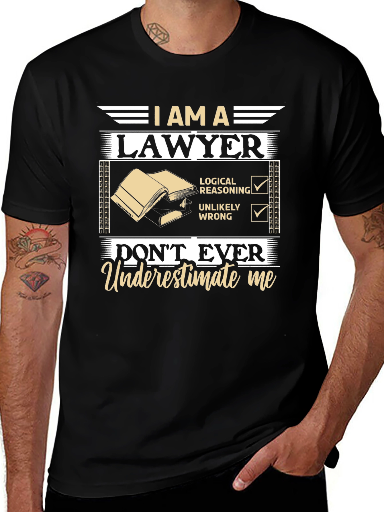 I am a Lawyer T-Shirt - Dont Underestimate Me!
