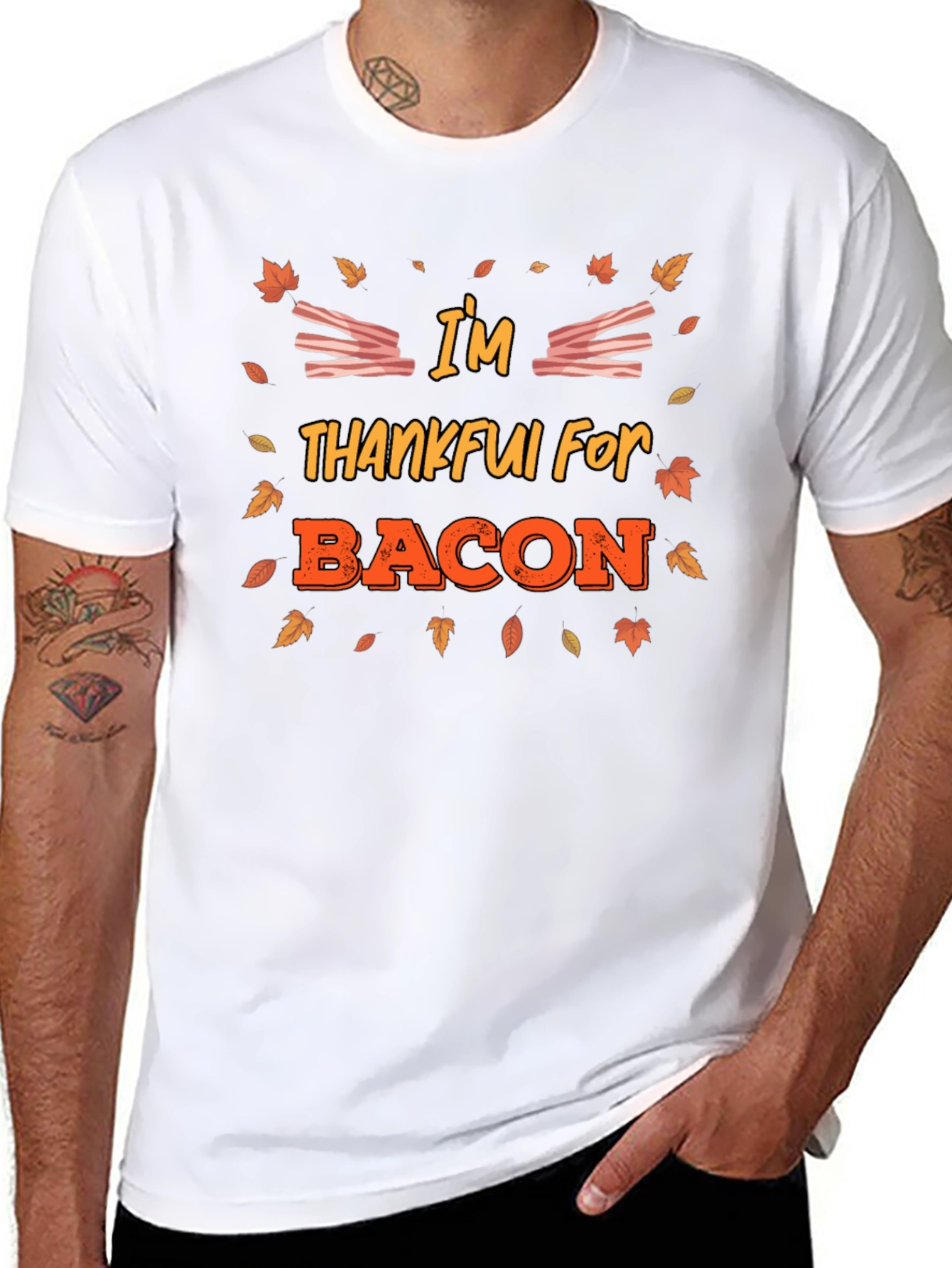 Im Thankful For Bacon T-Shirt