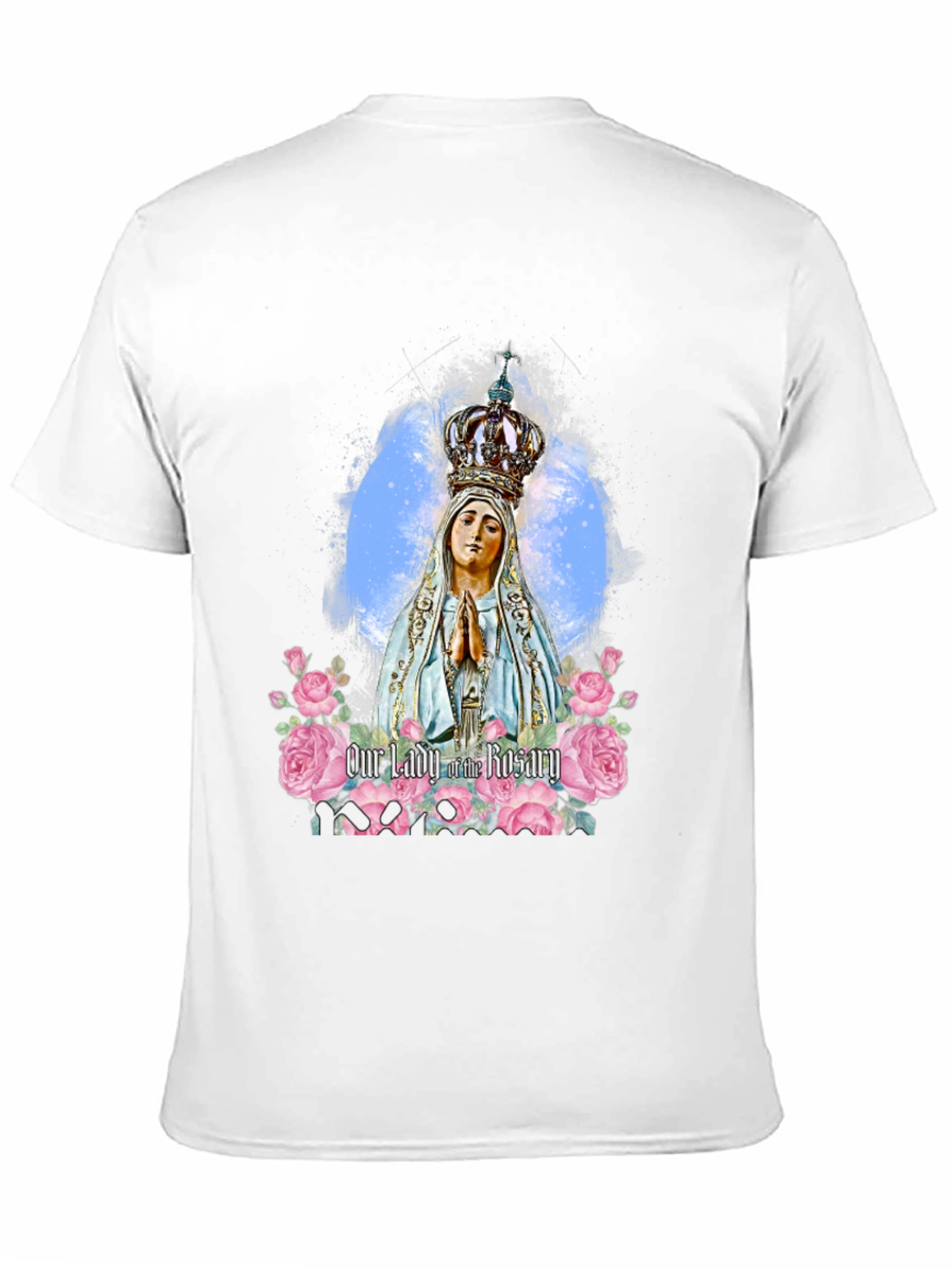 Our Lady of the Rosary Black T-Shirt